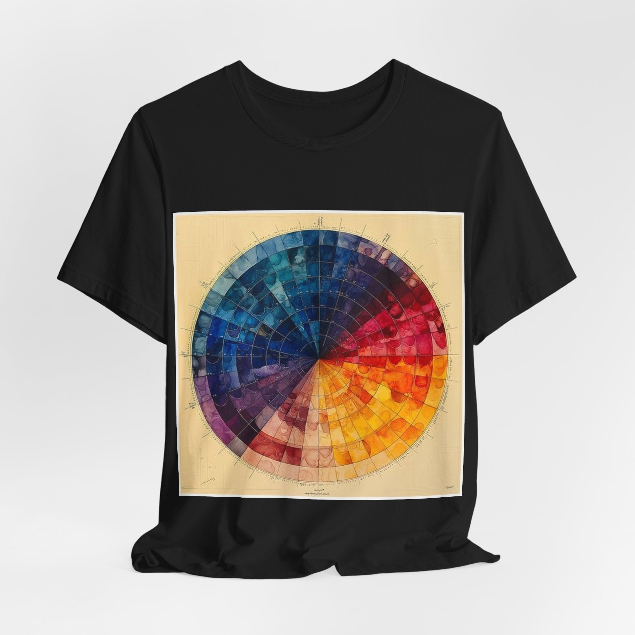 H&E Color Wheel T-Shirt — Histotechnology by Canvas & Click (view 4)