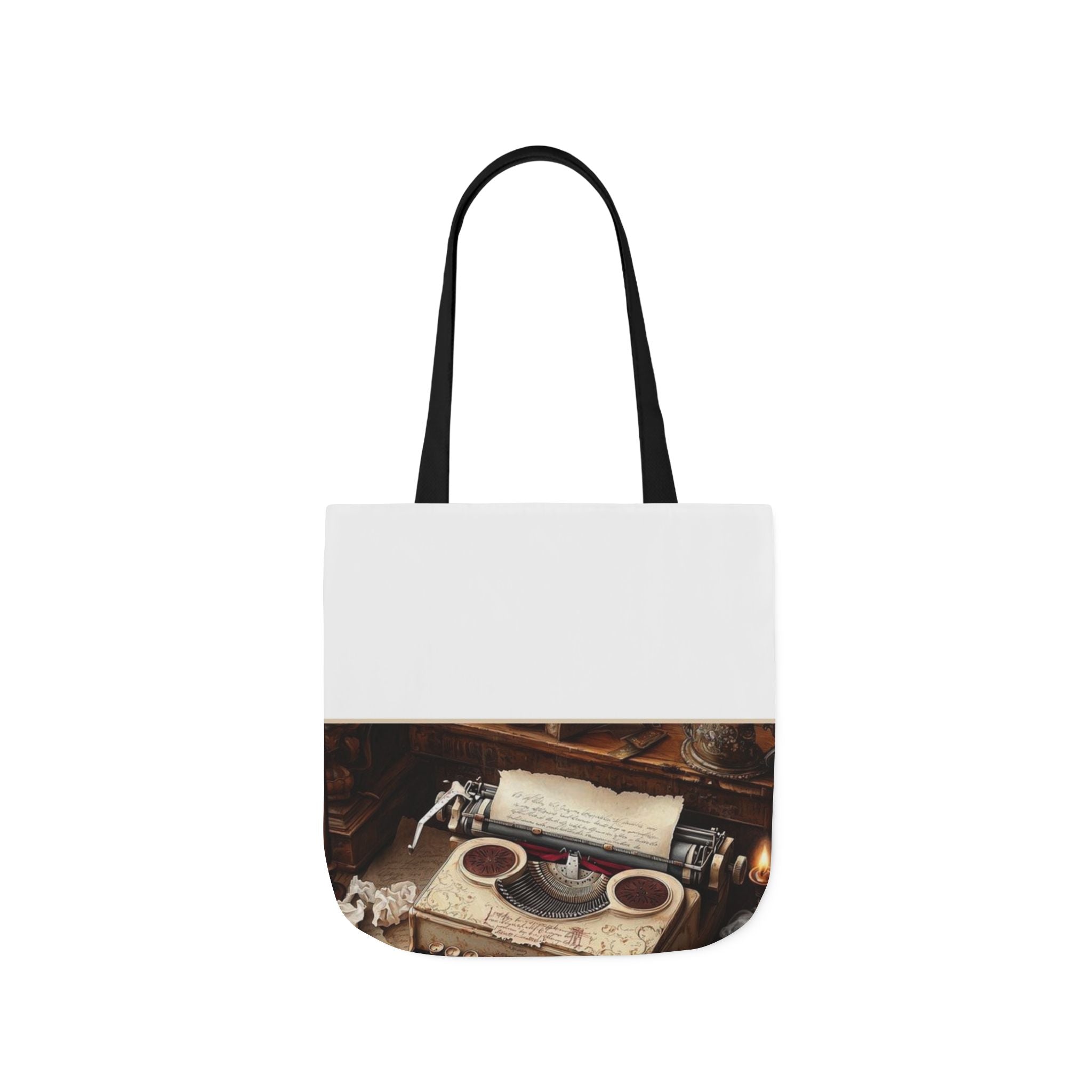 Vintage Typewriter Poetry Tote Bag — Poetcore by Canvas & Click (view 2)