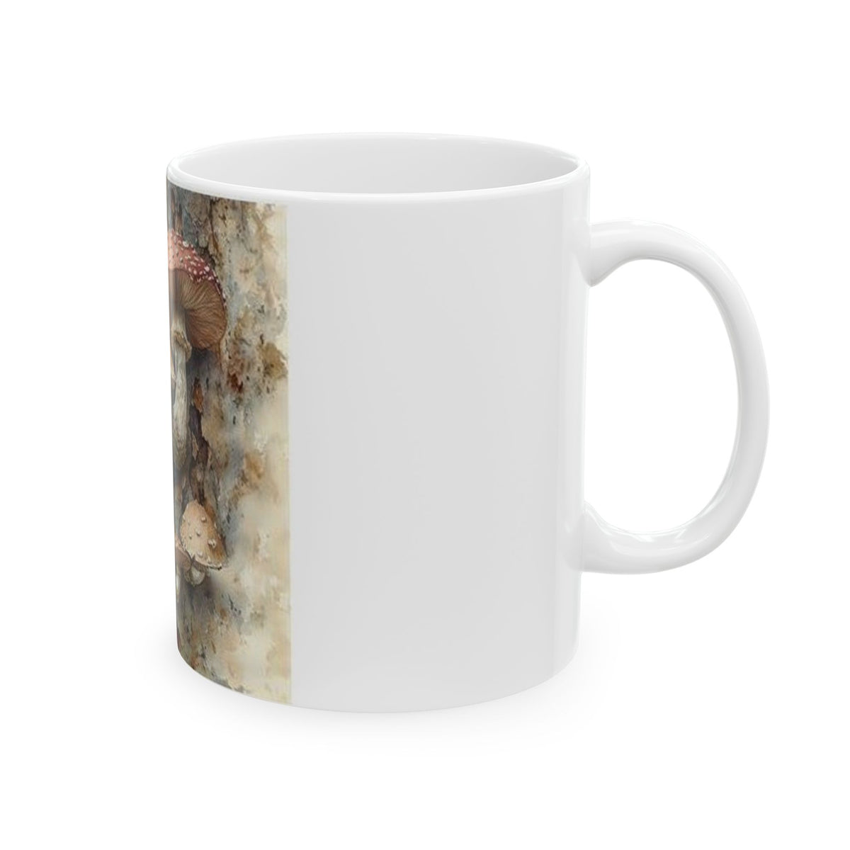 Wild Mushroom Botanical Mug | Watercolor Nature Art | Cottagecore Forest Study Cup | Plant Lover Gift