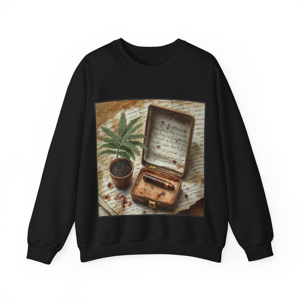 Potted Fern Writer's Desk Sweatshirt — Poetcore by Canvas & Click
