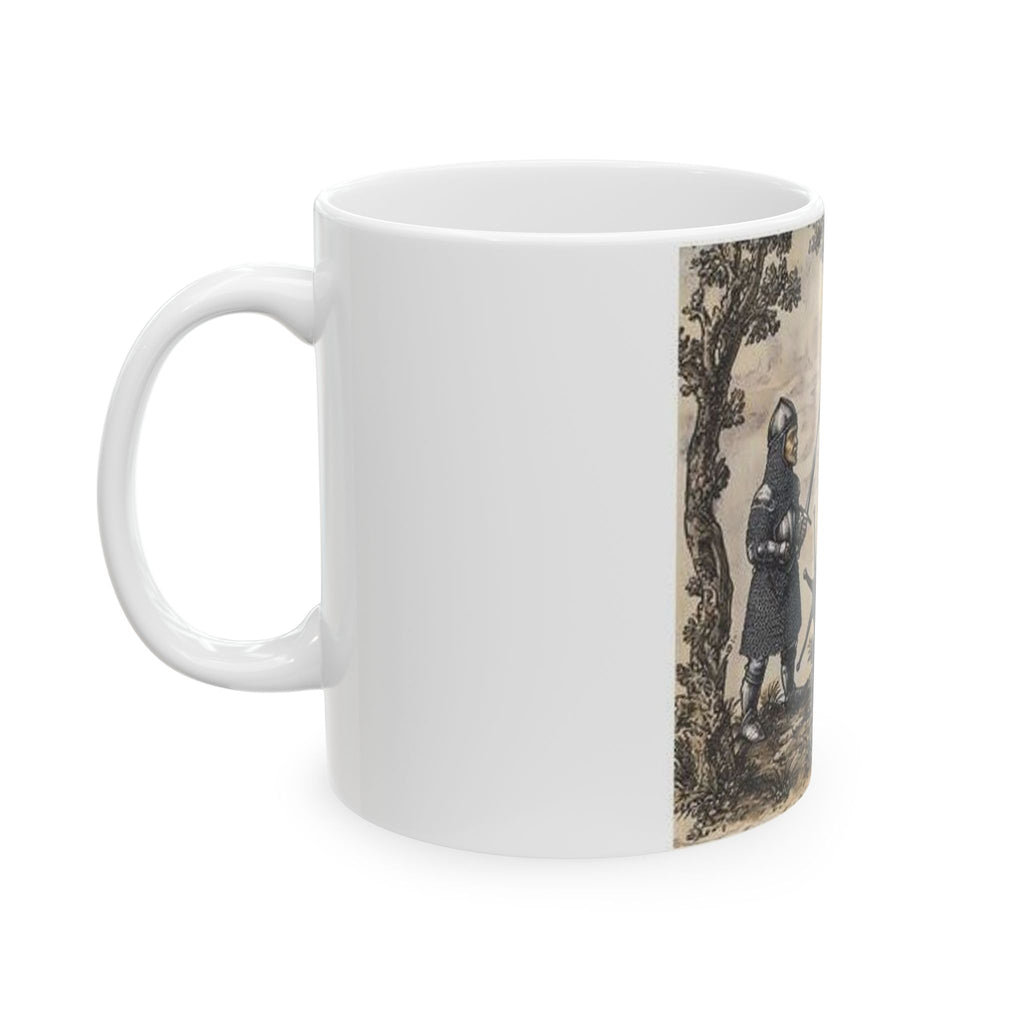 Medieval Snail Joust Mug - Castle Culture Gothic Manuscript Art