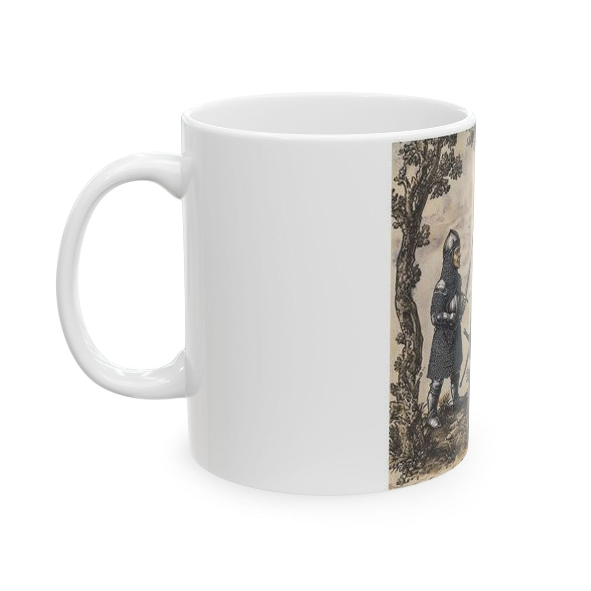 Medieval Snail Joust Mug - Castle Culture Gothic Manuscript Art