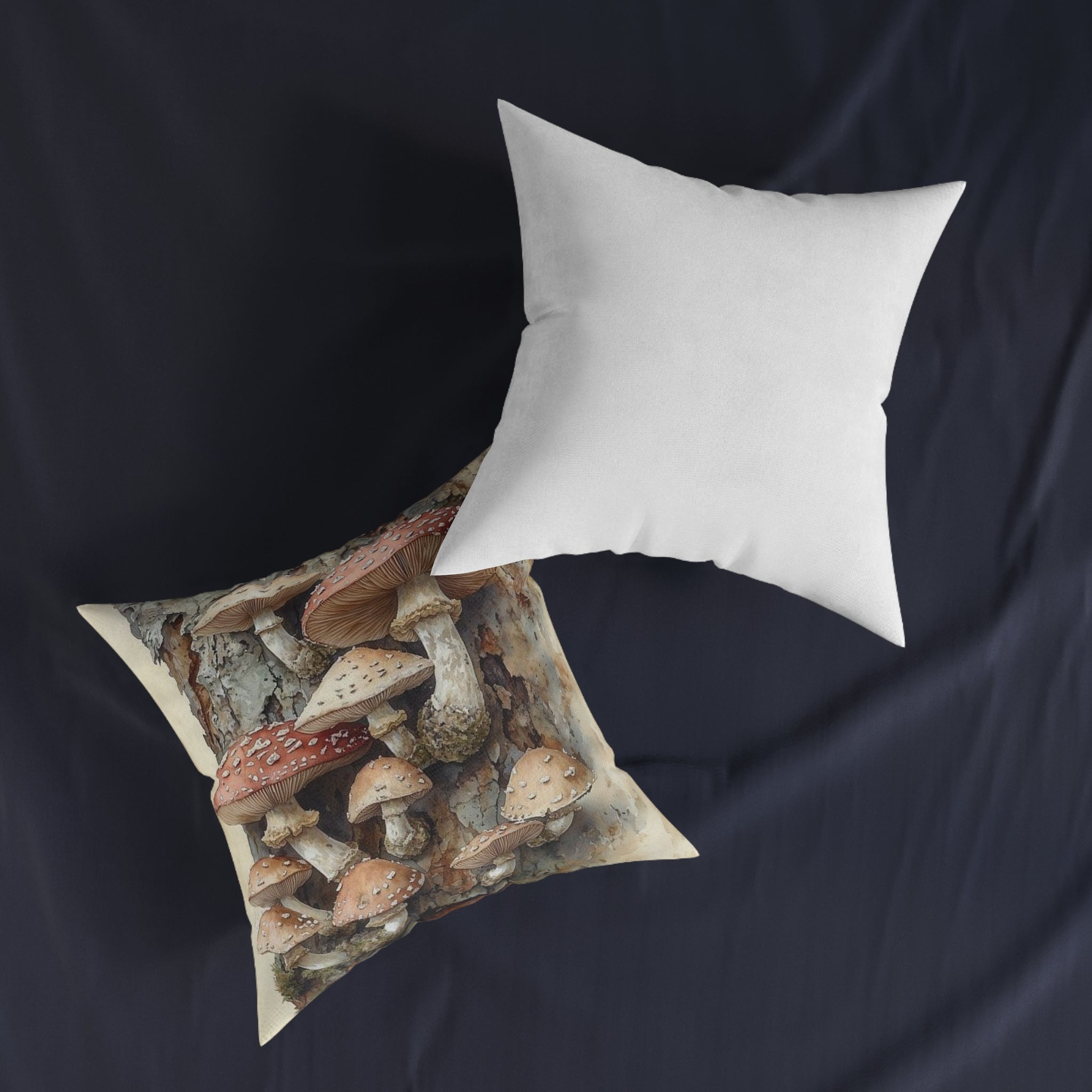 Wild Mushroom Botanical Throw Pillow — Wilderkind by Canvas & Click (view 4)