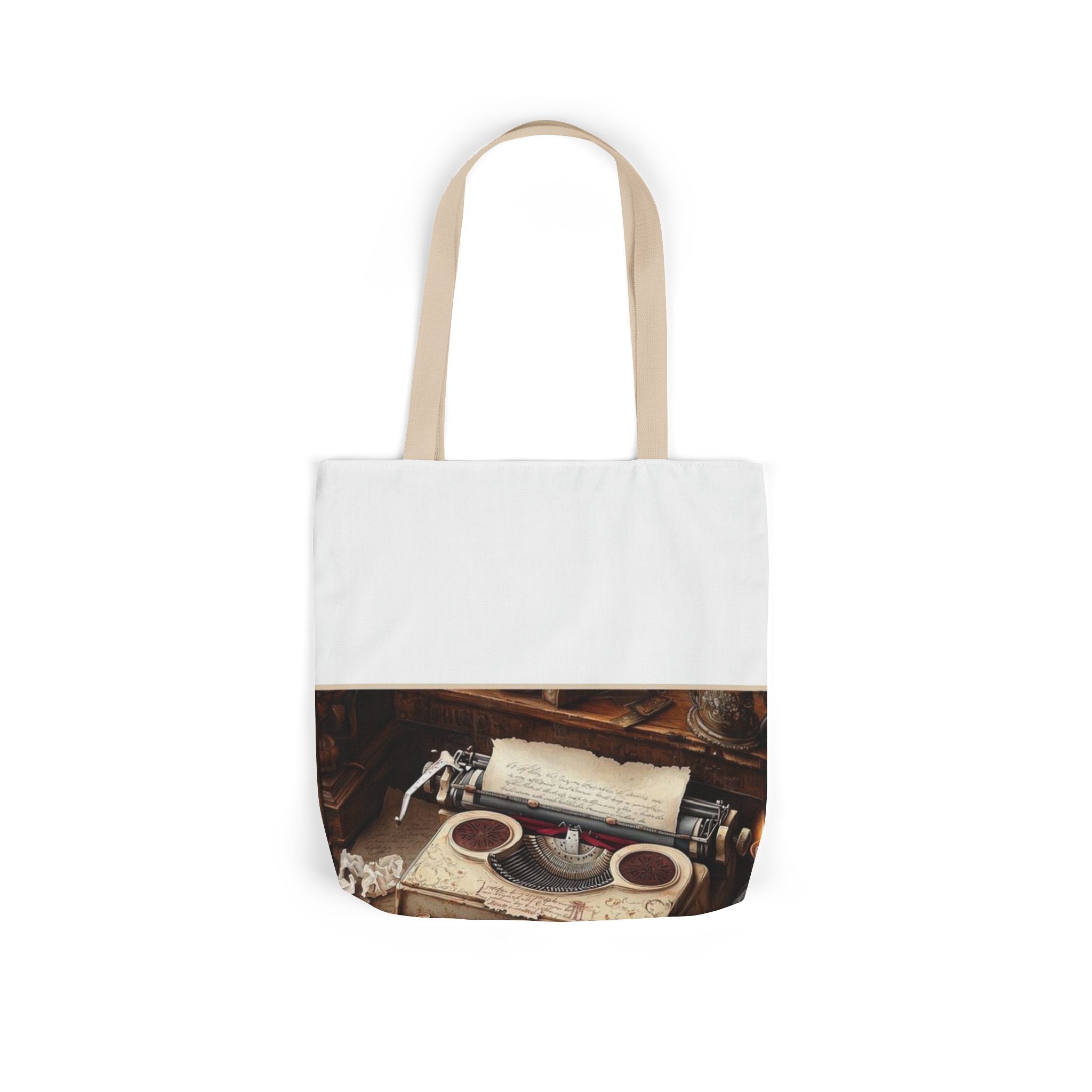 Vintage Typewriter Poetry Tote Bag — Poetcore by Canvas & Click (view 4)