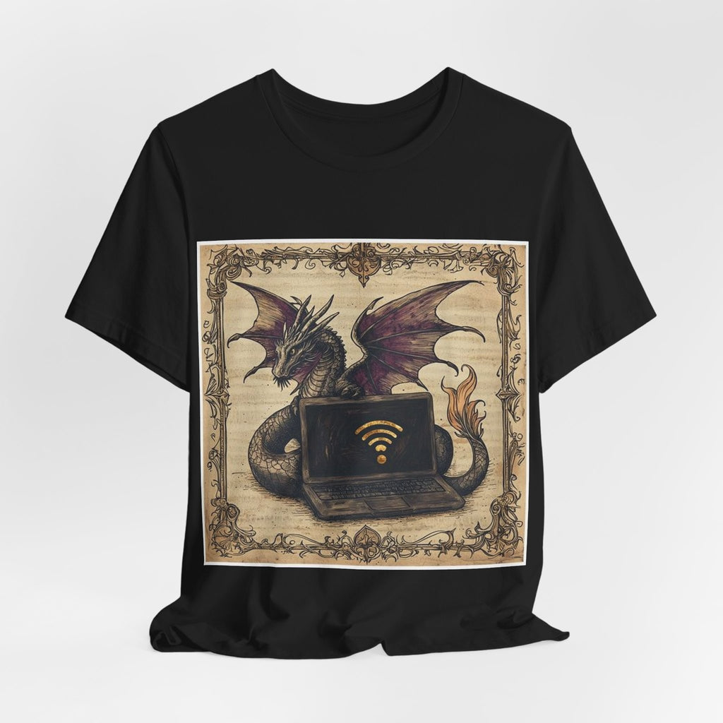 Dragon Laptop Guardian T-Shirt — Castle Culture by Canvas & Click (view 4)