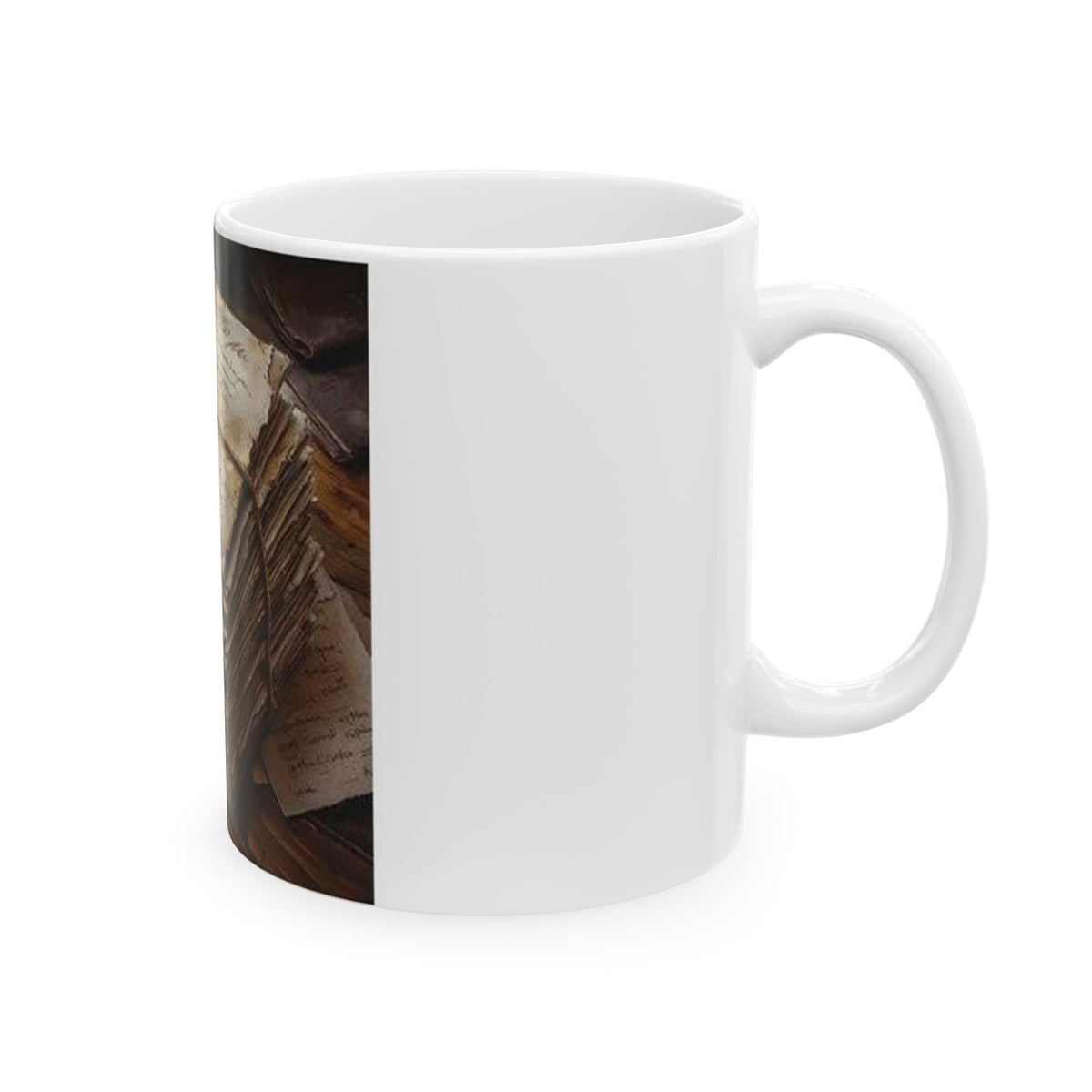 Twine-Bound Letters Mug | Vintage Literary Poetcore Dark Academia