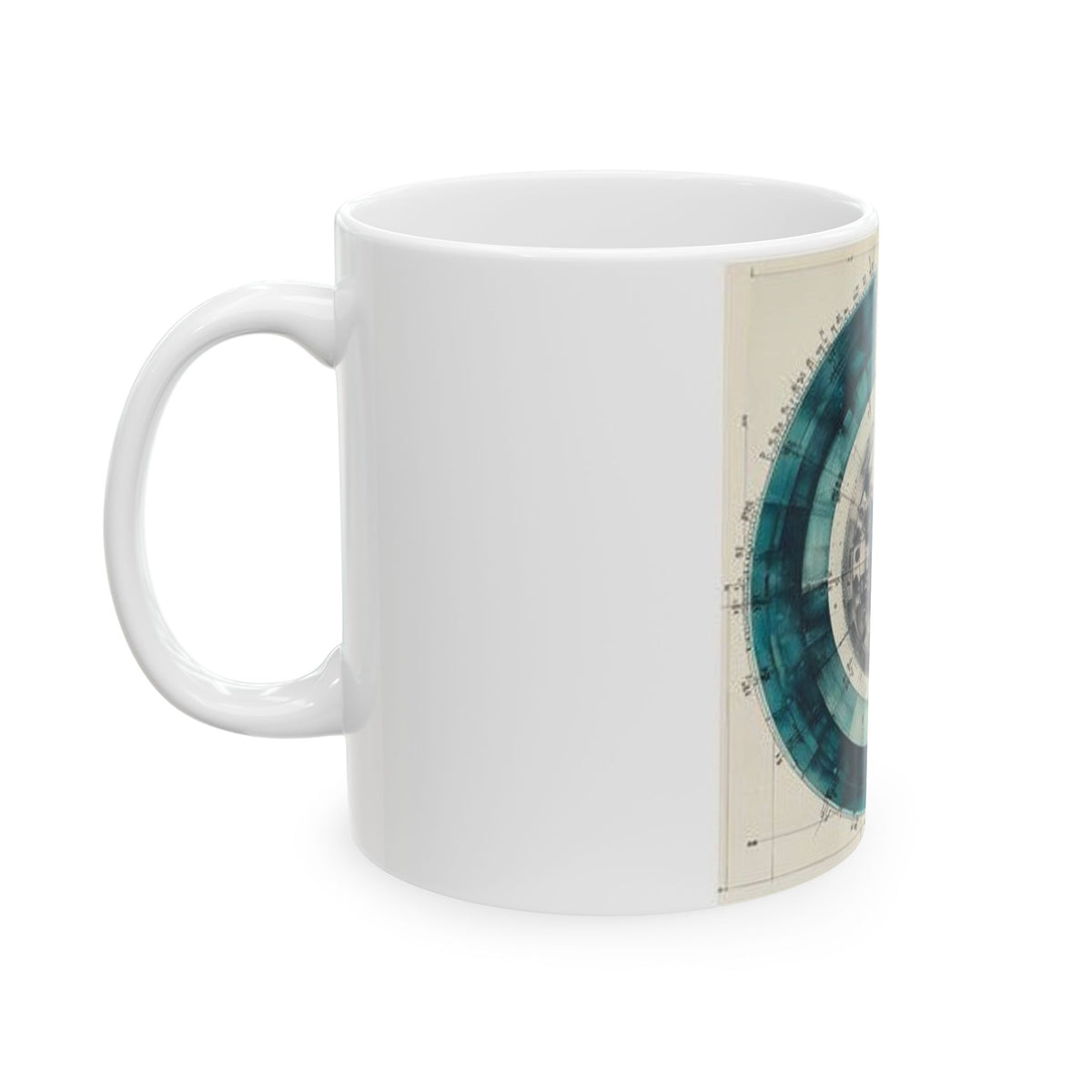Precision Microtome Wheel Art Mug - Histotech Lab Gift