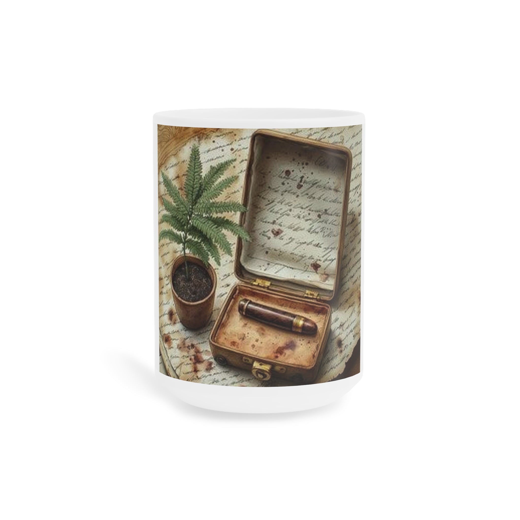 Potted Fern Writer's Desk Mug — Poetcore by Canvas & Click (view 2)