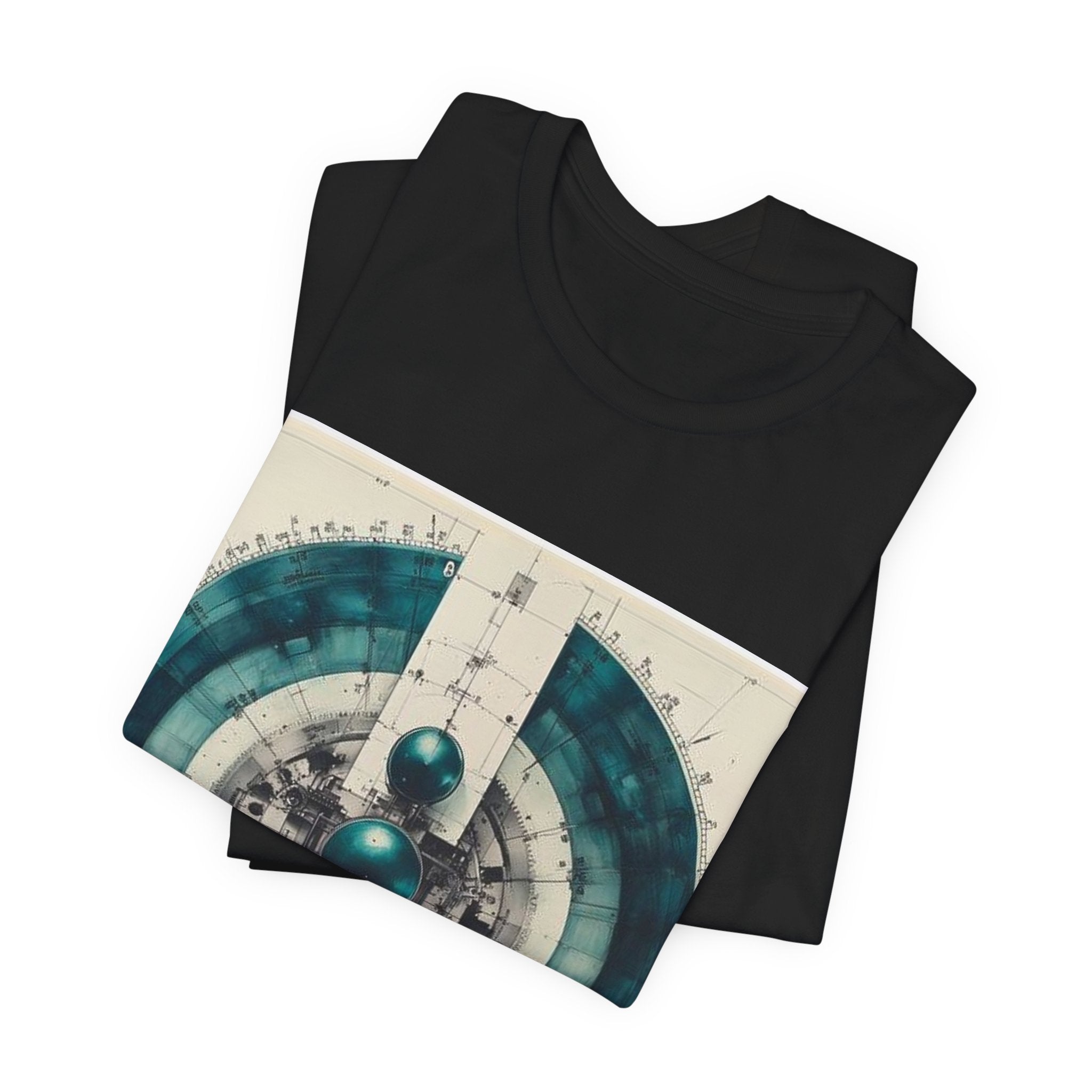 Precision Microtome Wheel T-Shirt — Histotechnology by Canvas & Click (view 3)