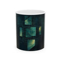 Load Balancer Geometric Art Mug - SRE Dark Mode Terminal Design