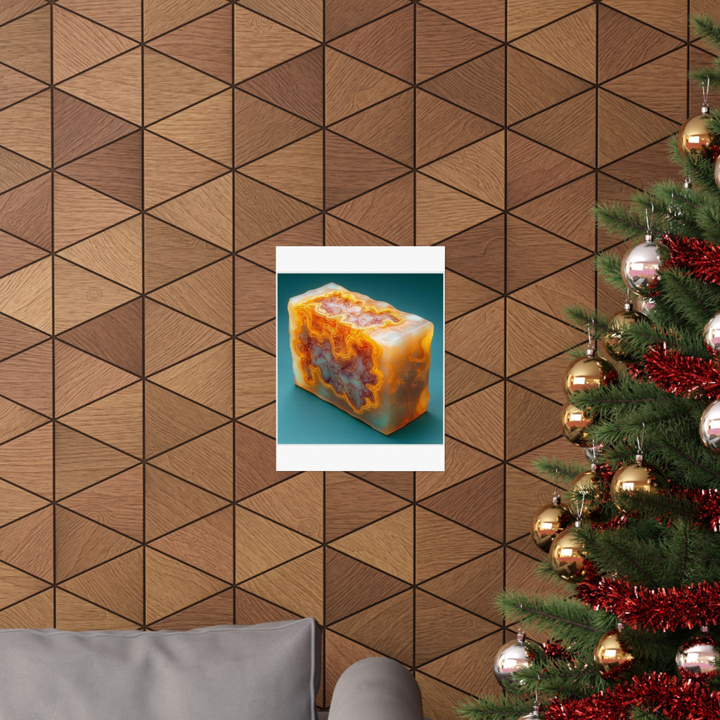 Amber Block Cross-Section Art Print — Histotechnology by Canvas & Click (view 6)