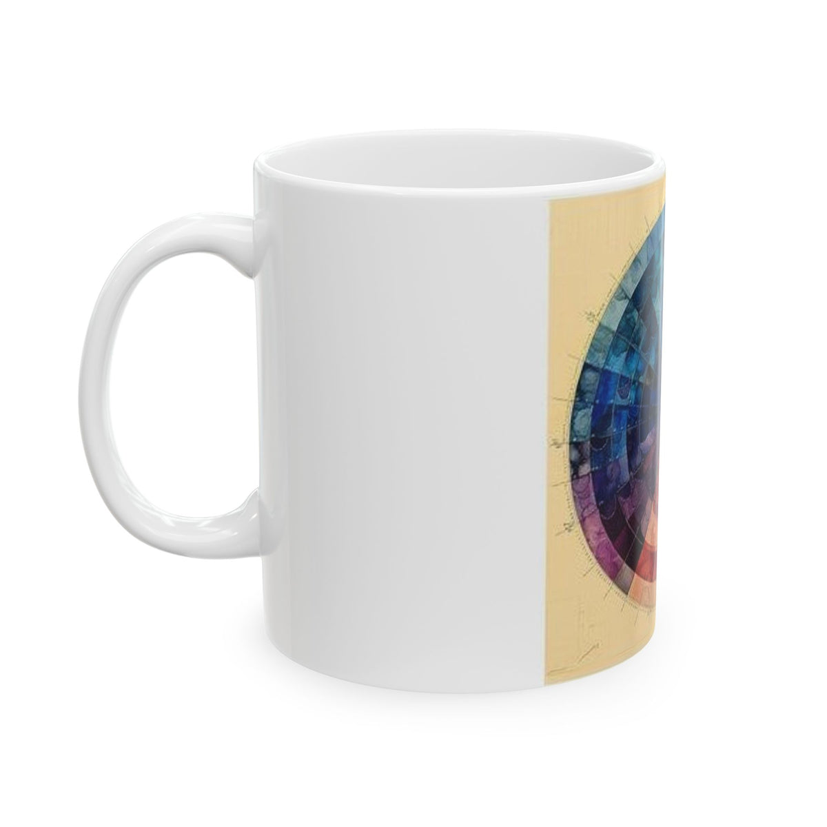 H&E Color Wheel Mug - Histotech Science Art | Lab Professional Gift