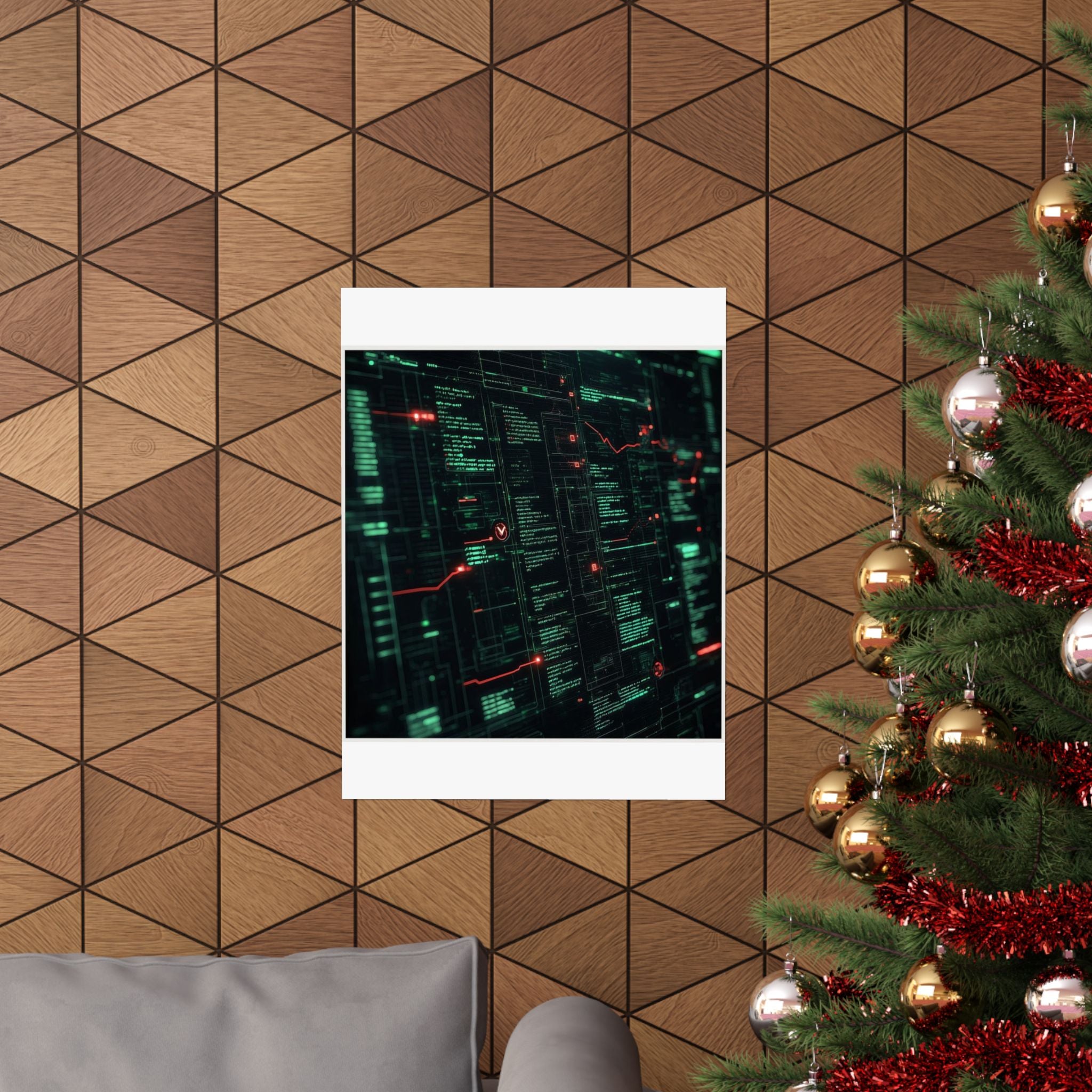 Git Blame Timeline Art Print — SRE & DevOps by Canvas & Click (view 12)