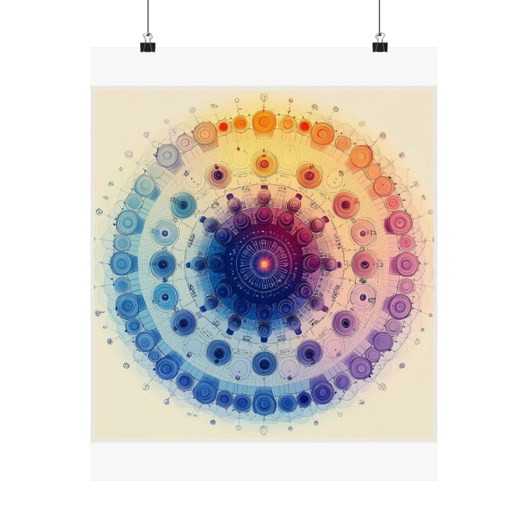 Microscope Objective Mandala Art Print — Histotechnology by Canvas & Click (view 2)