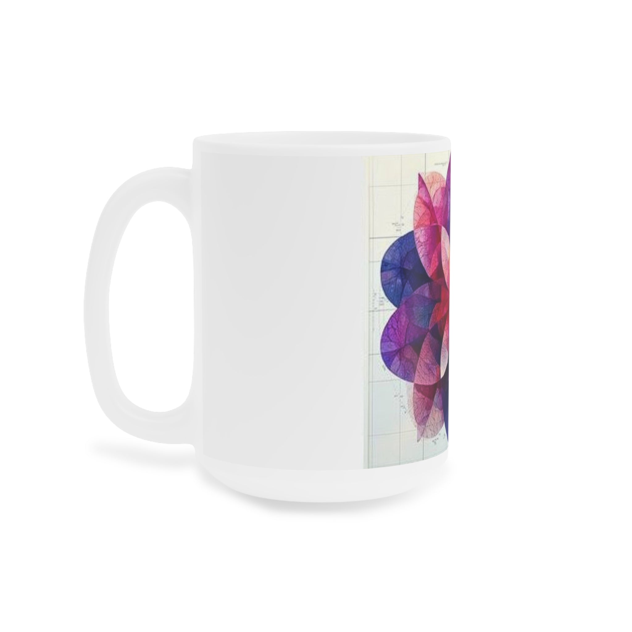 Kaleidoscopic Tissue Ribbons Mug — Histotechnology by Canvas & Click (view 7)