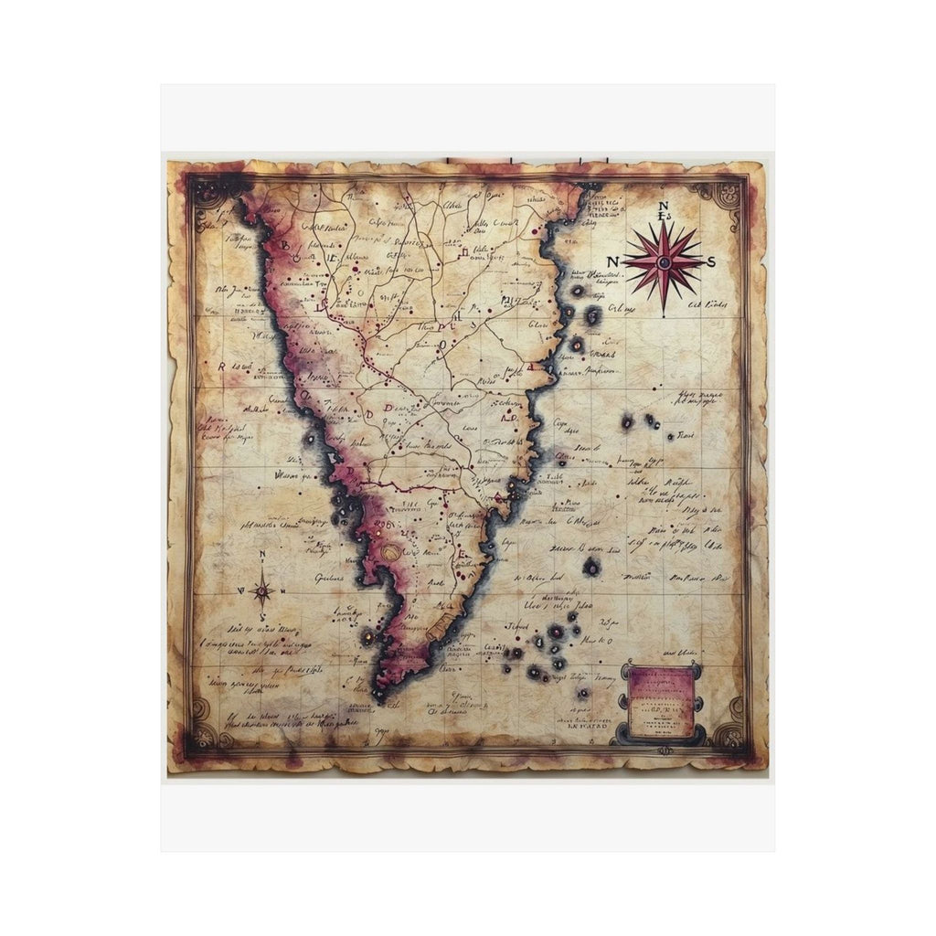 Literary Map Art Print, Poetcore by Canvas & Click (view 7)