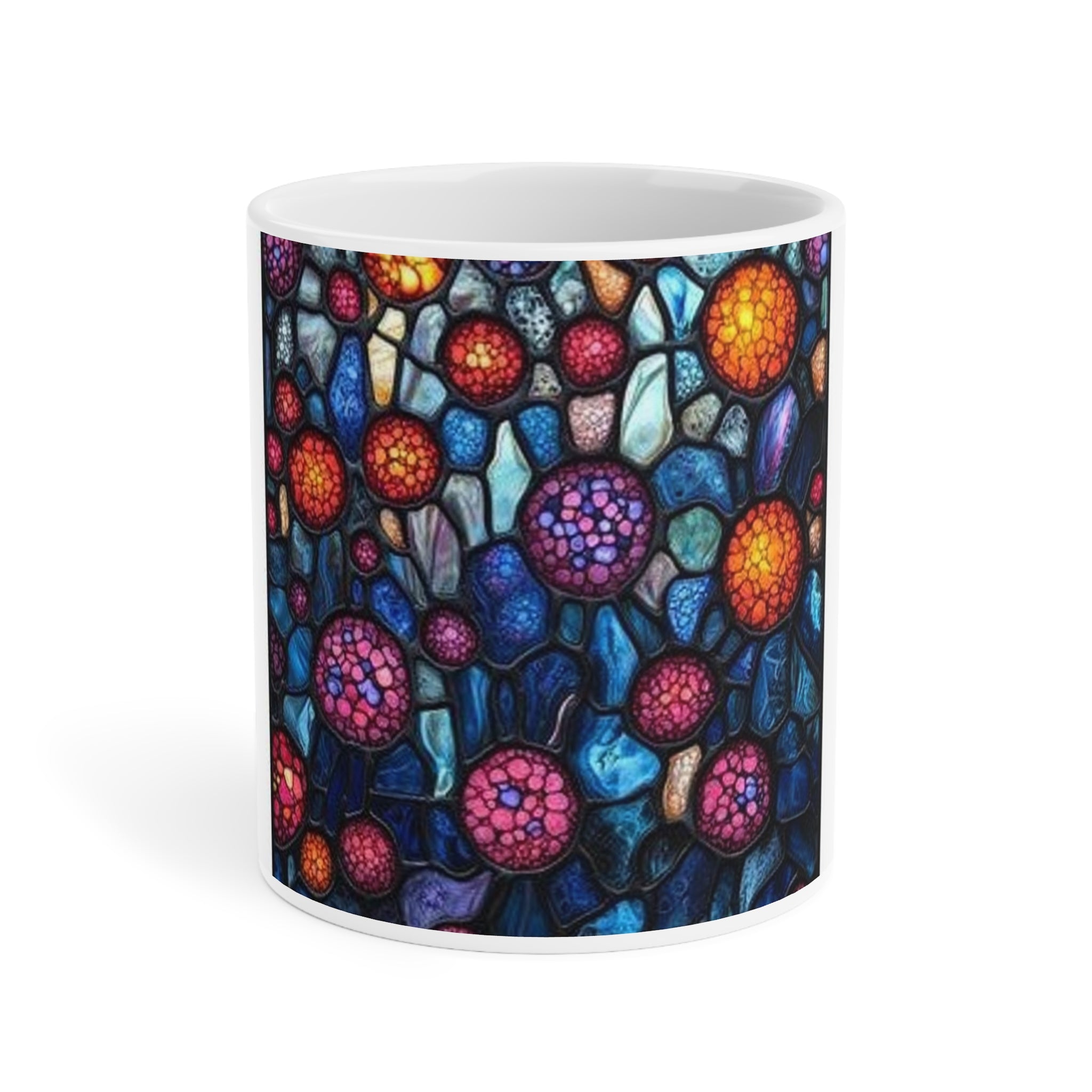 Cellular Stained Glass Mug — Histotechnology by Canvas & Click (view 3)