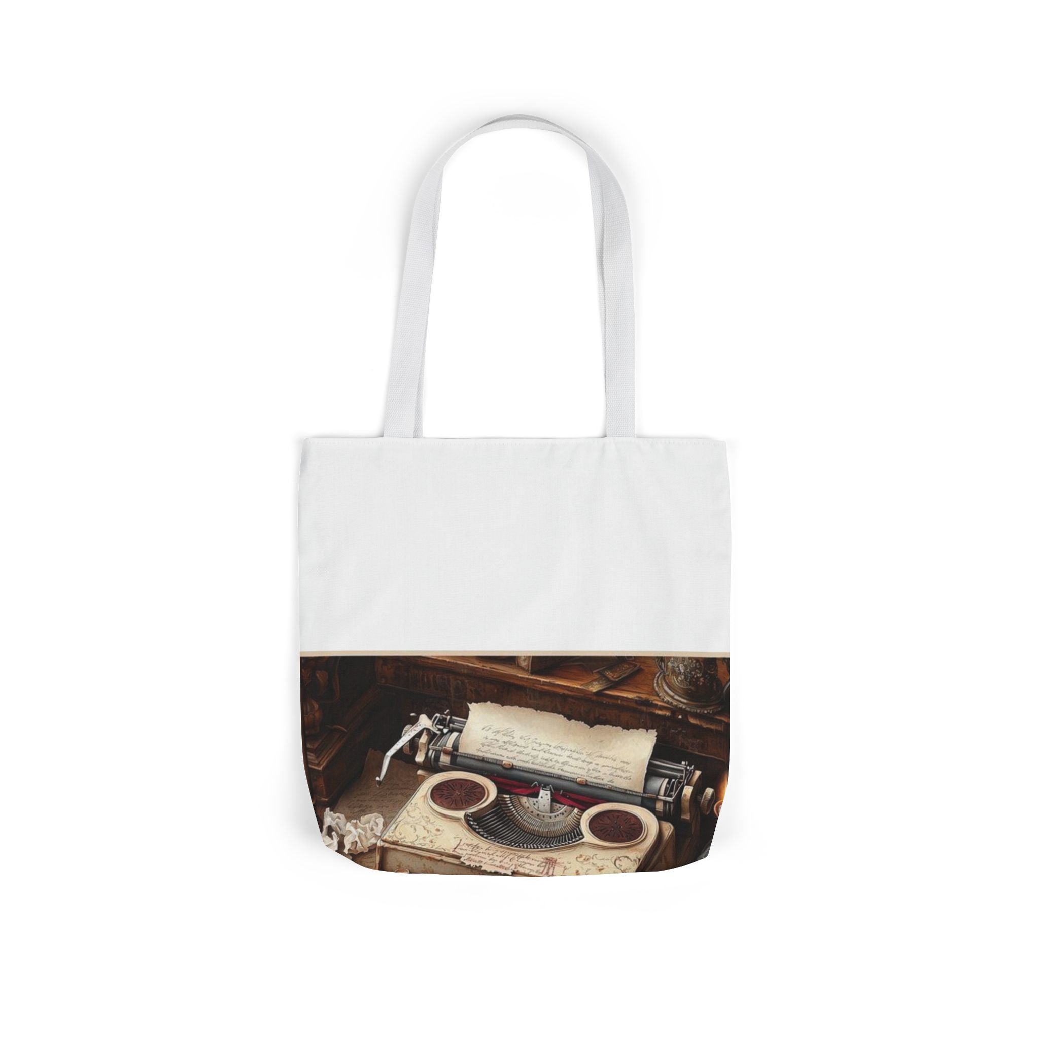 Vintage Typewriter Poetry Tote Bag, Poetcore by Canvas & Click (view 10)