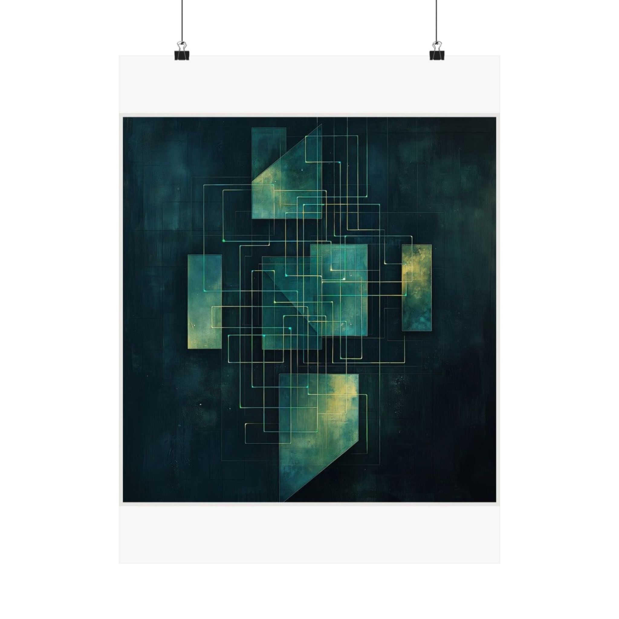 Load Balancer Geometric Art Print — SRE & DevOps by Canvas & Click (view 3)