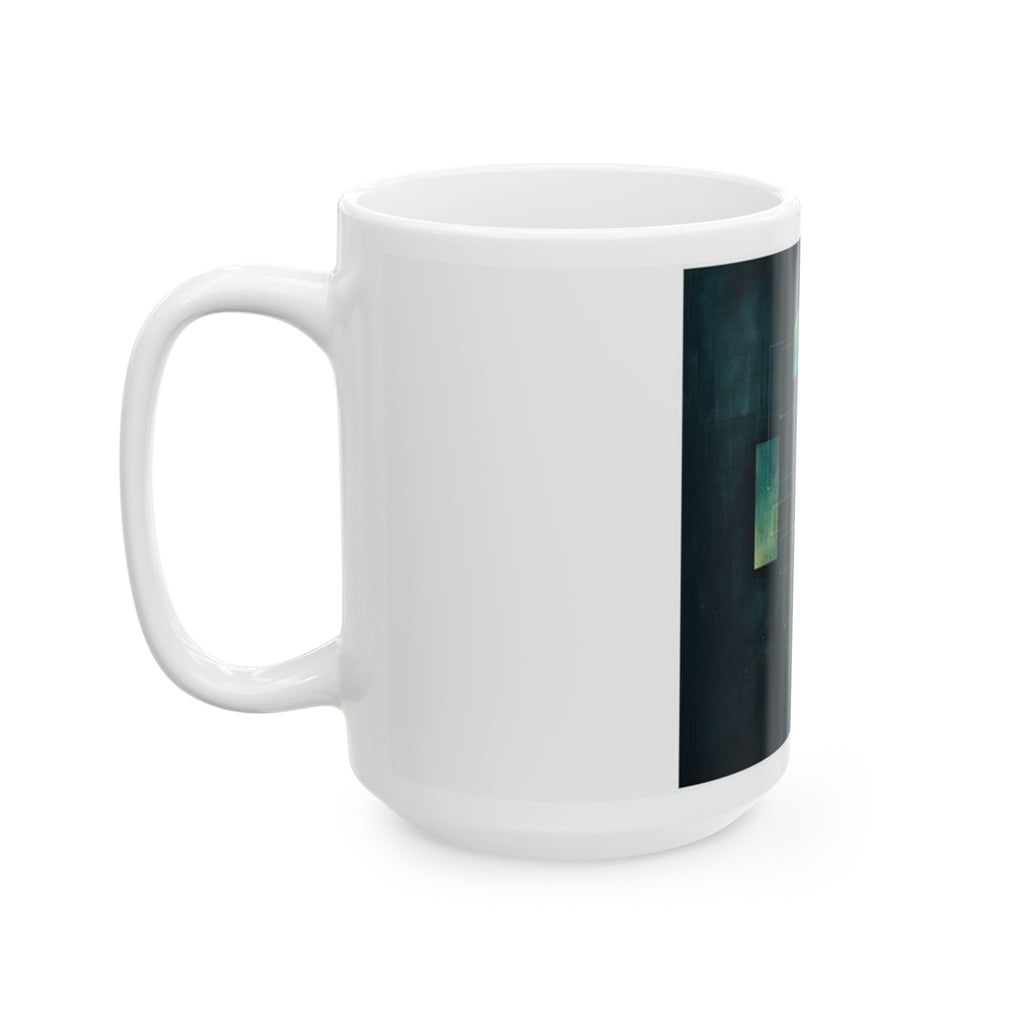 Load Balancer Geometric Art Mug - SRE Dark Mode Terminal Design