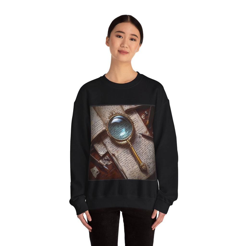 Magnifying Glass Mystery Sweatshirt — Poetcore by Canvas & Click (view 4)