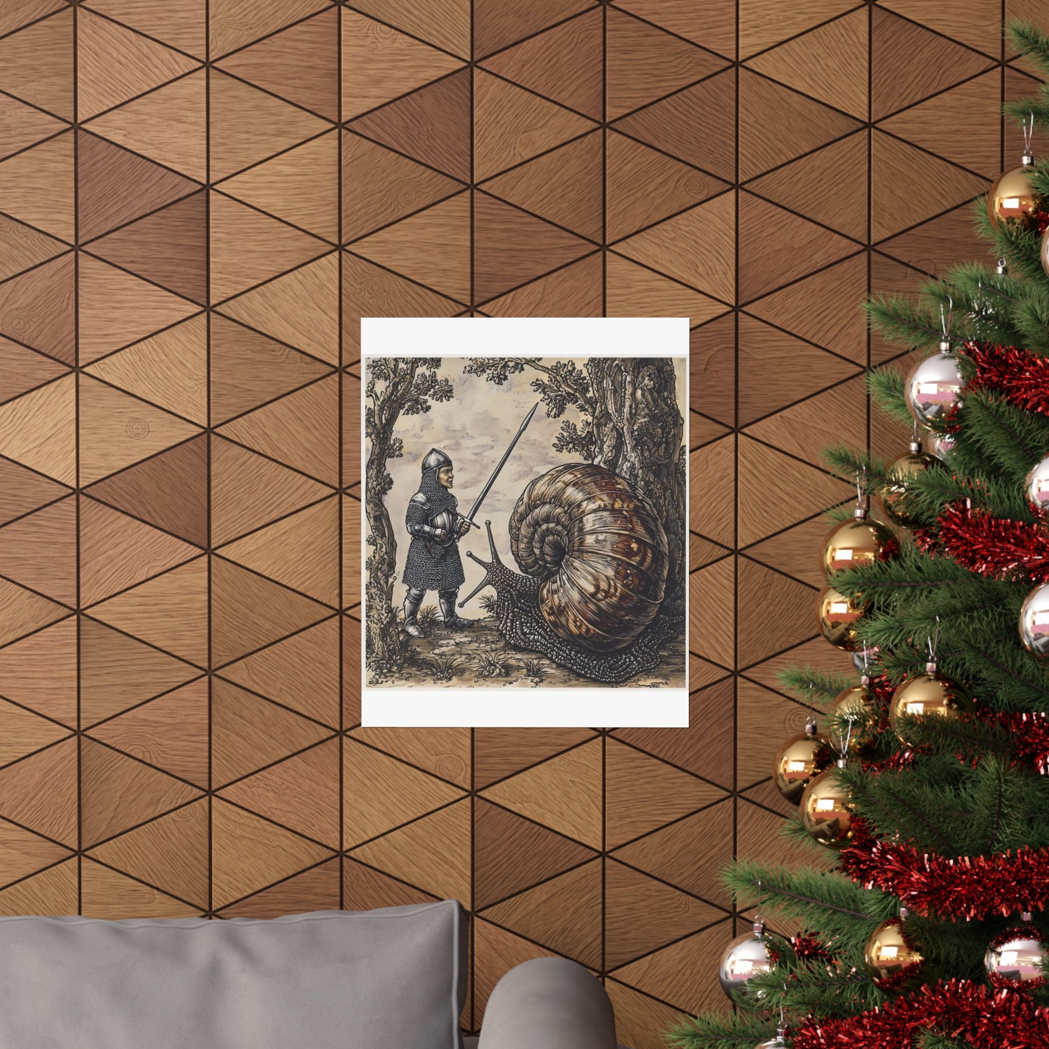 Medieval Snail Joust Art Print — Castle Culture by Canvas & Click (view 9)