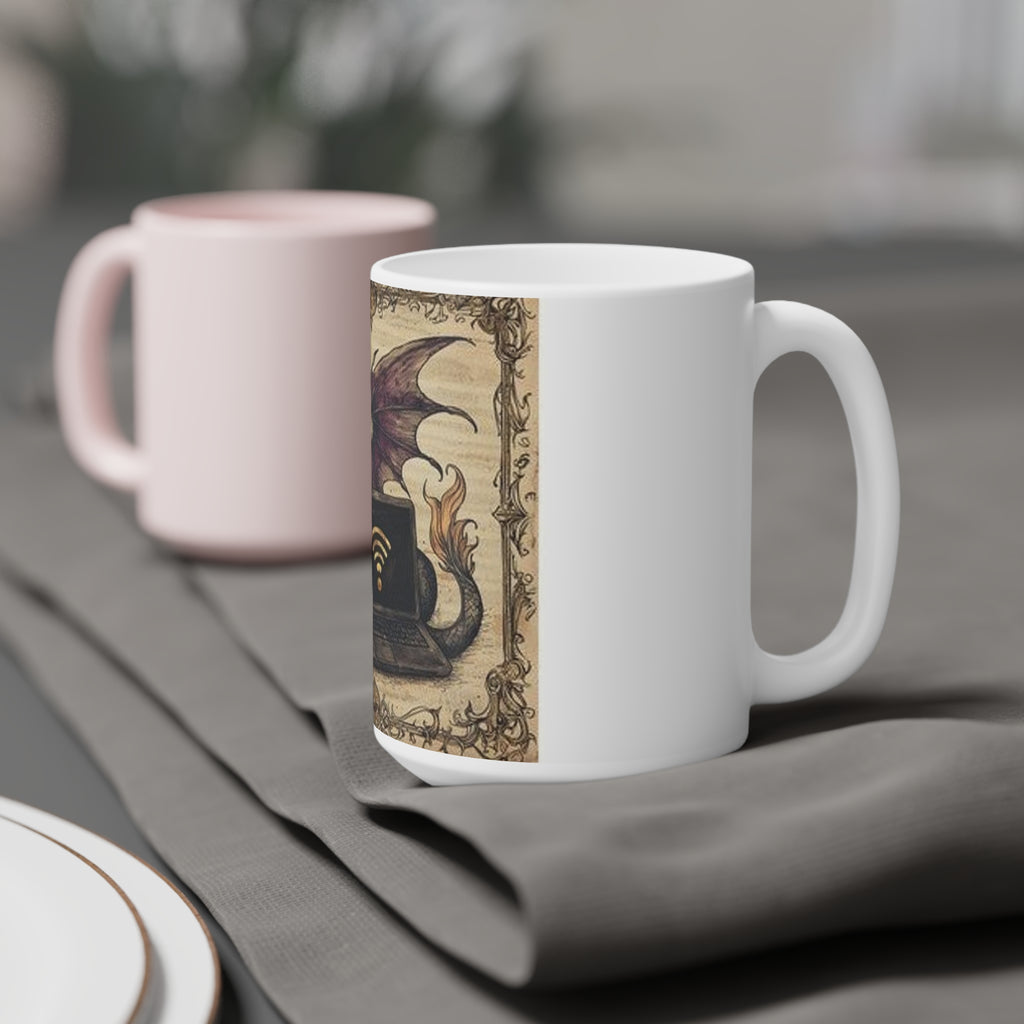 Dragon Laptop Guardian Mug — Castle Culture by Canvas & Click (view 9)