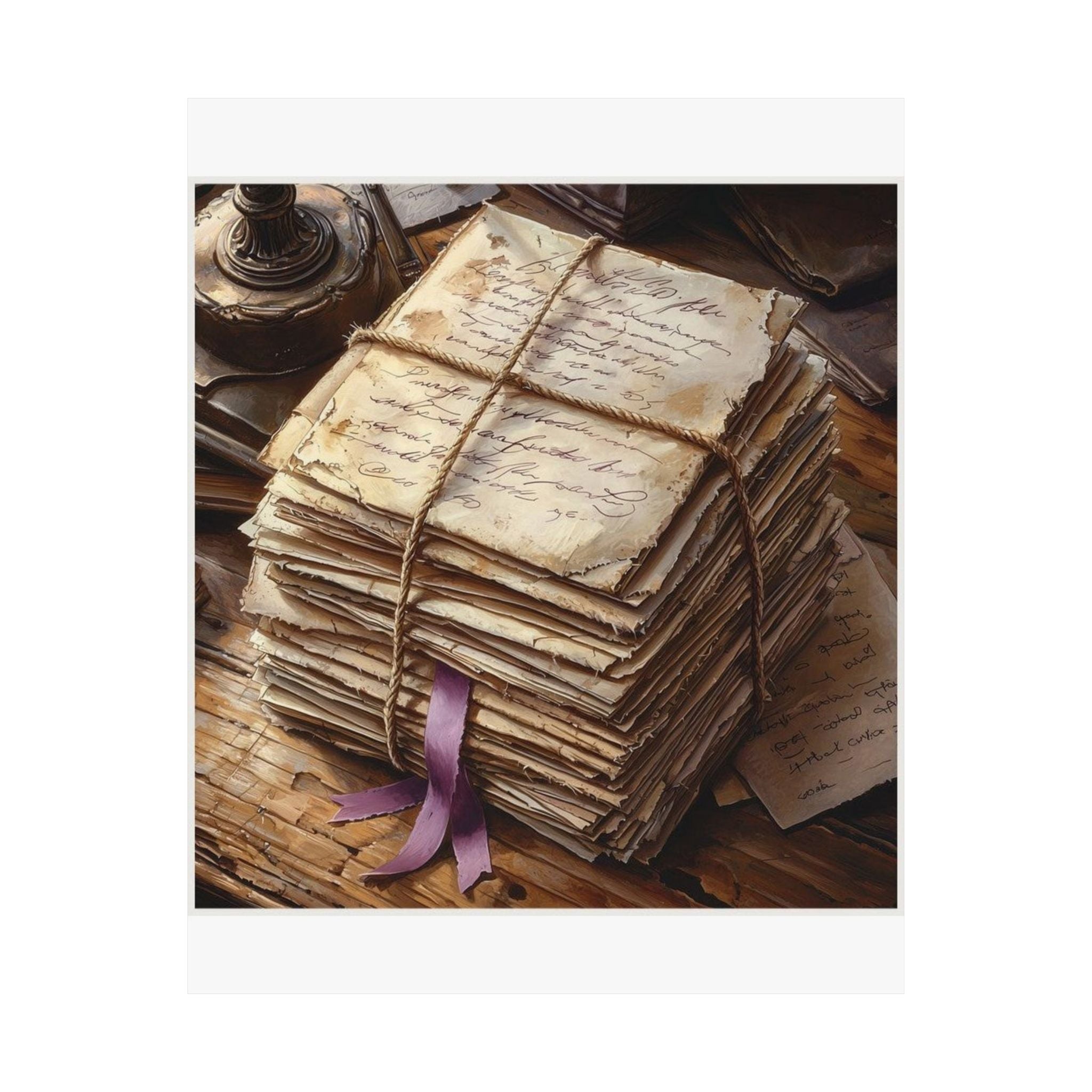 Twine-Bound Letters Art Print — Poetcore by Canvas & Click (view 7)