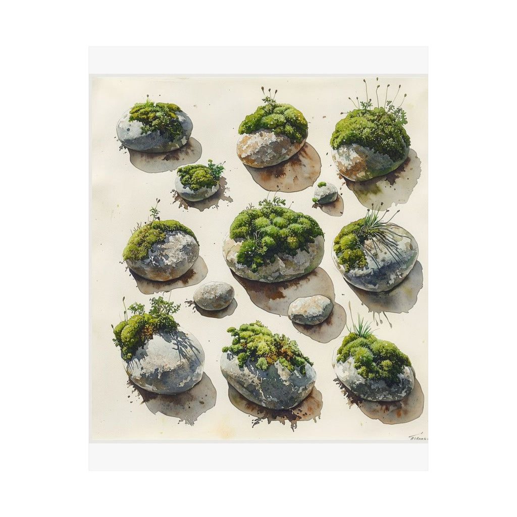 Moss River Stones Art Print — Wilderkind by Canvas & Click (view 7)