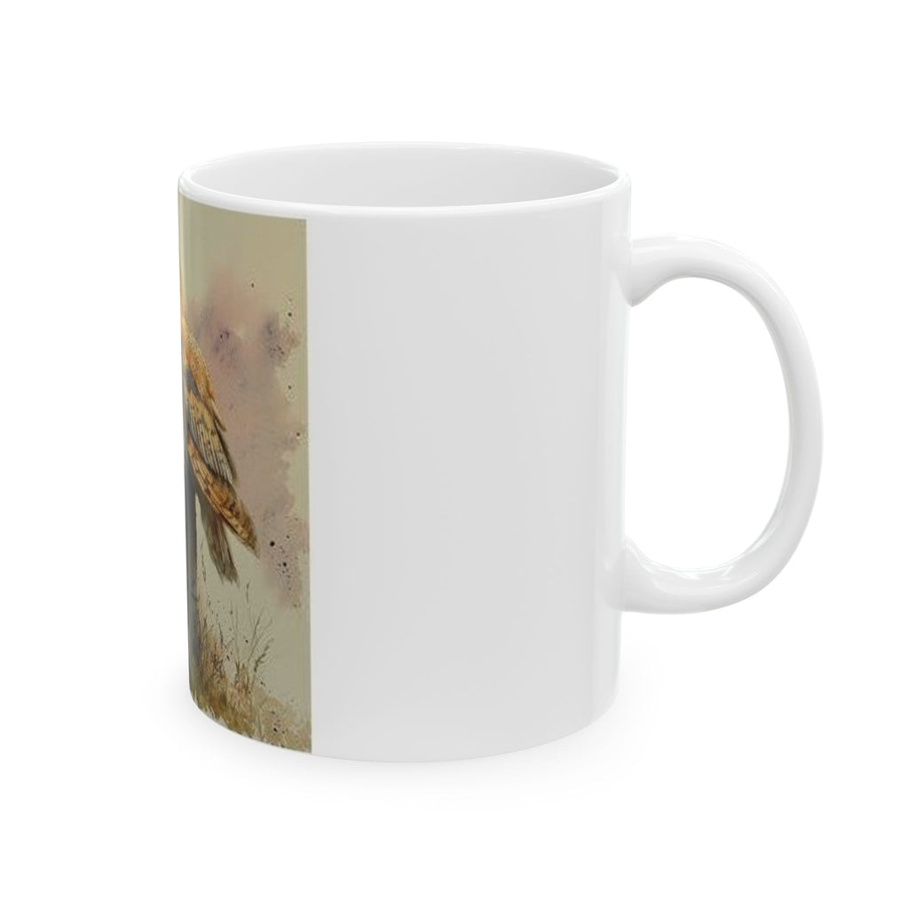 Barn Owl Twilight Mug - Watercolor Nature Art by Wilderkind