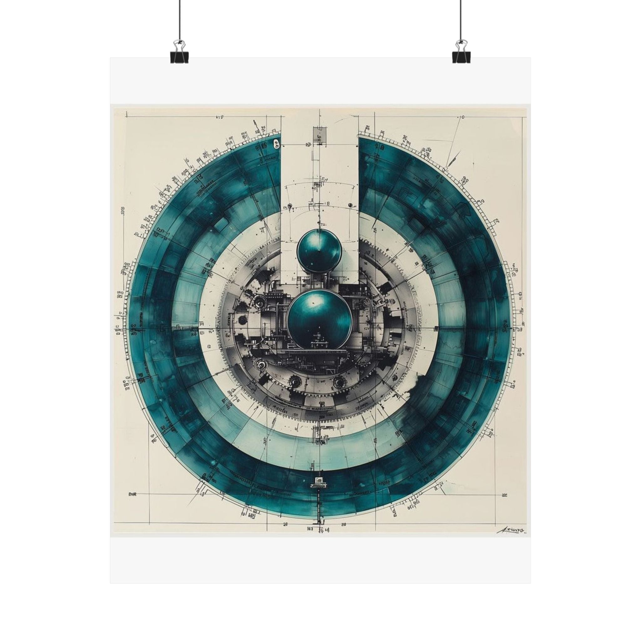 Precision Microtome Wheel Art Print — Histotechnology by Canvas & Click (view 2)