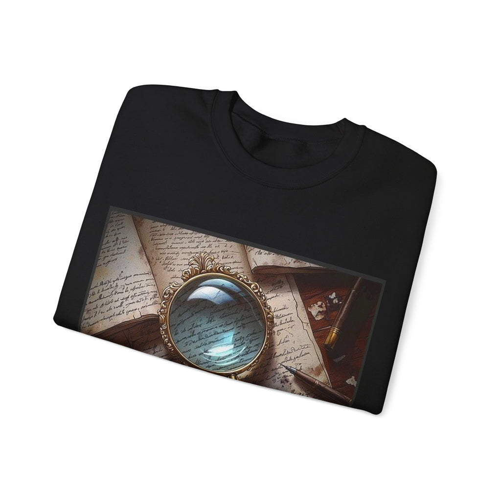 Magnifying Glass Mystery Sweatshirt — Poetcore by Canvas & Click (view 3)