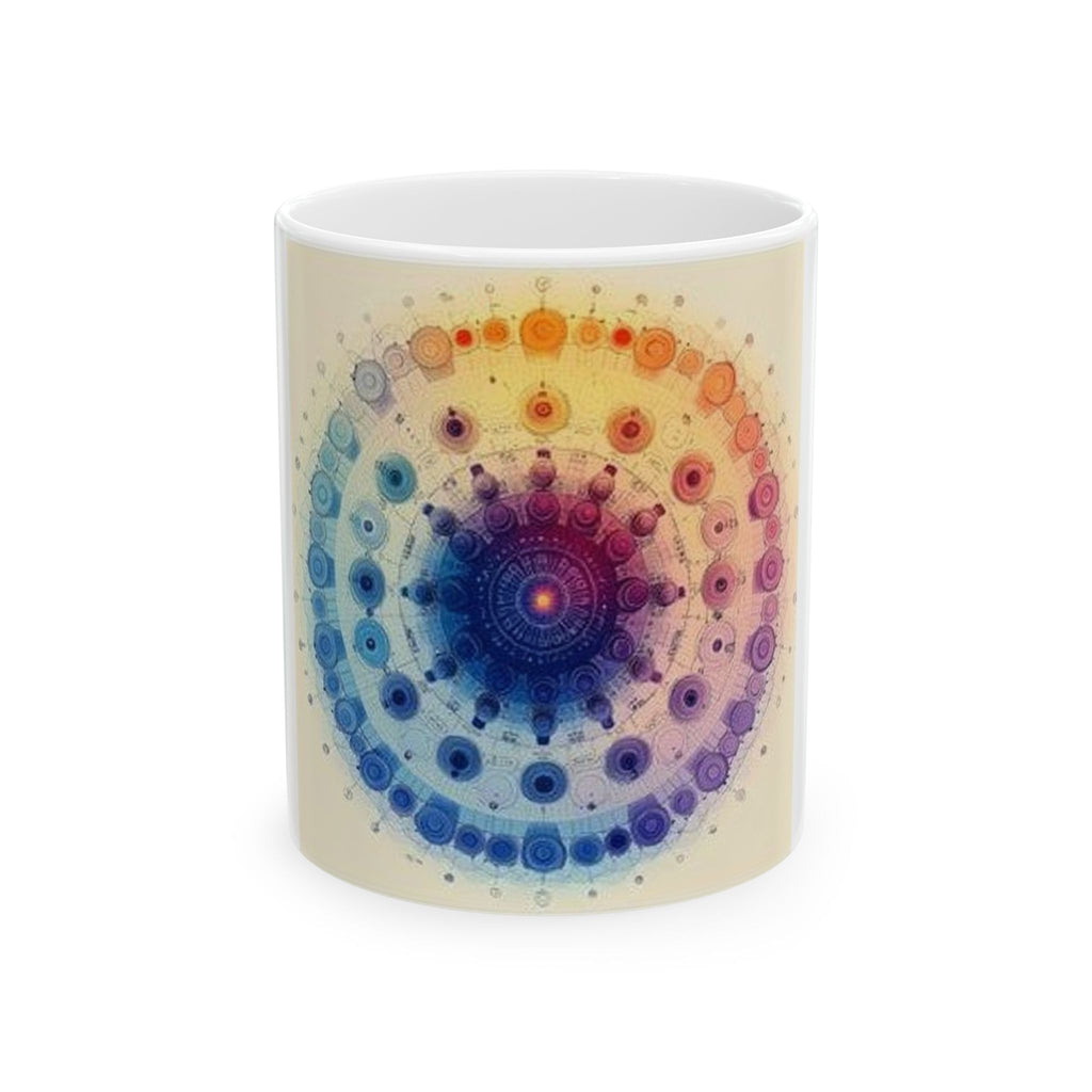 Microscope Objective Mandala Mug - Histotech Lab Art Gift