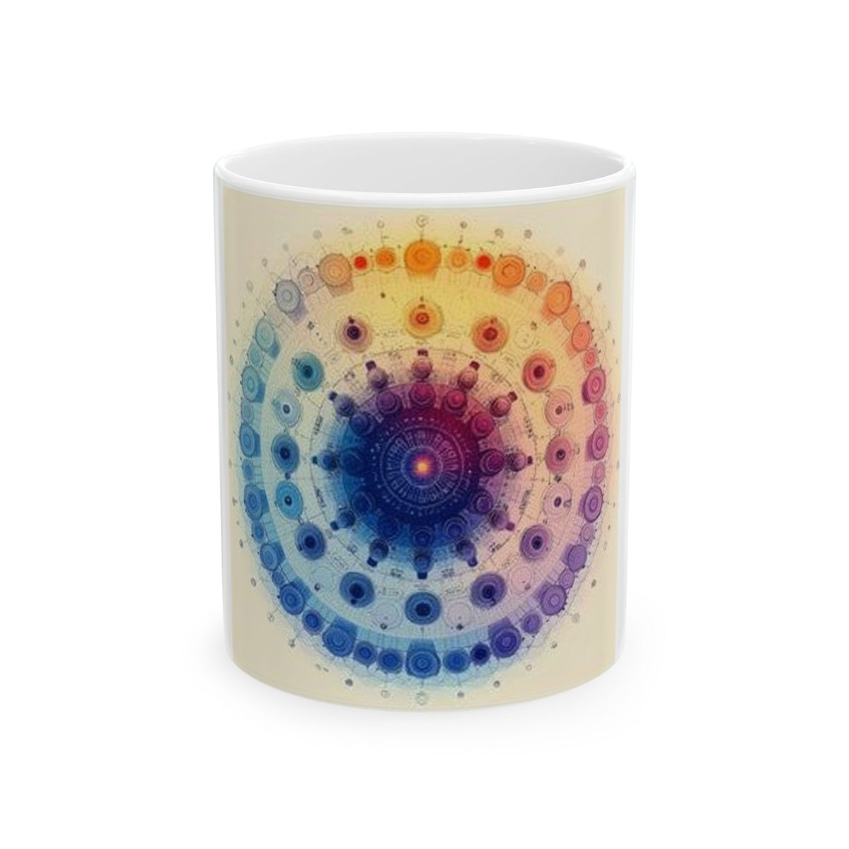 Microscope Objective Mandala Mug - Histotech Lab Art Gift