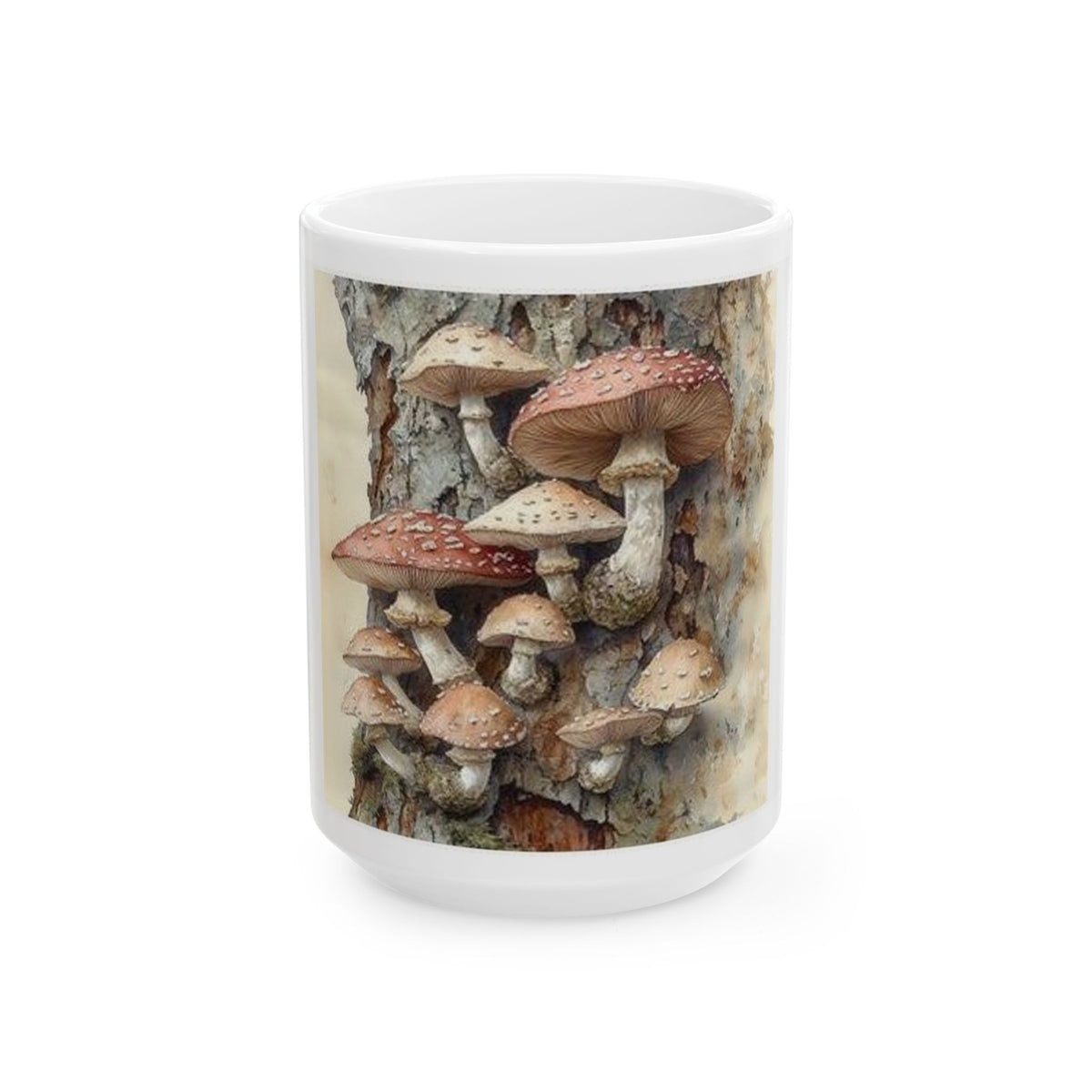 Wild Mushroom Botanical Mug | Watercolor Nature Art | Cottagecore Forest Study Cup | Plant Lover Gift