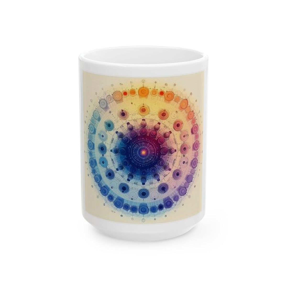 Microscope Objective Mandala Mug - Histotech Lab Art Gift
