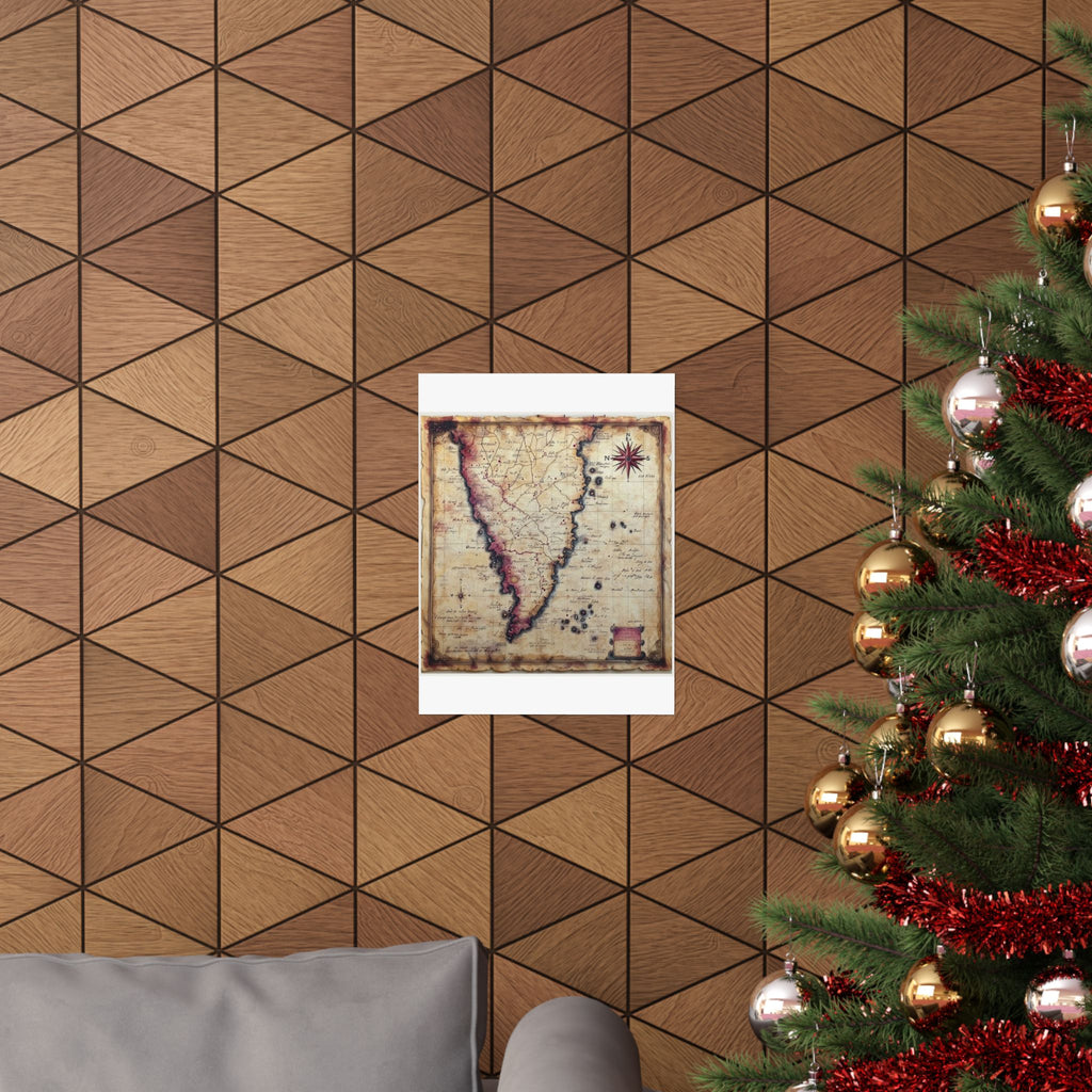 Literary Map Art Print, Poetcore by Canvas & Click (view 6)