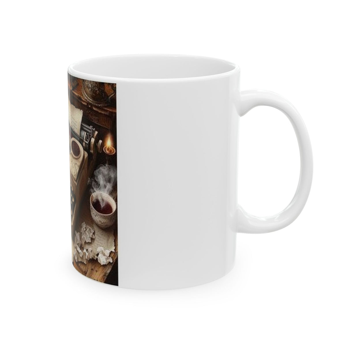 Typewriter Poetry Vintage Literary Mug - Dark Academia Poetcore