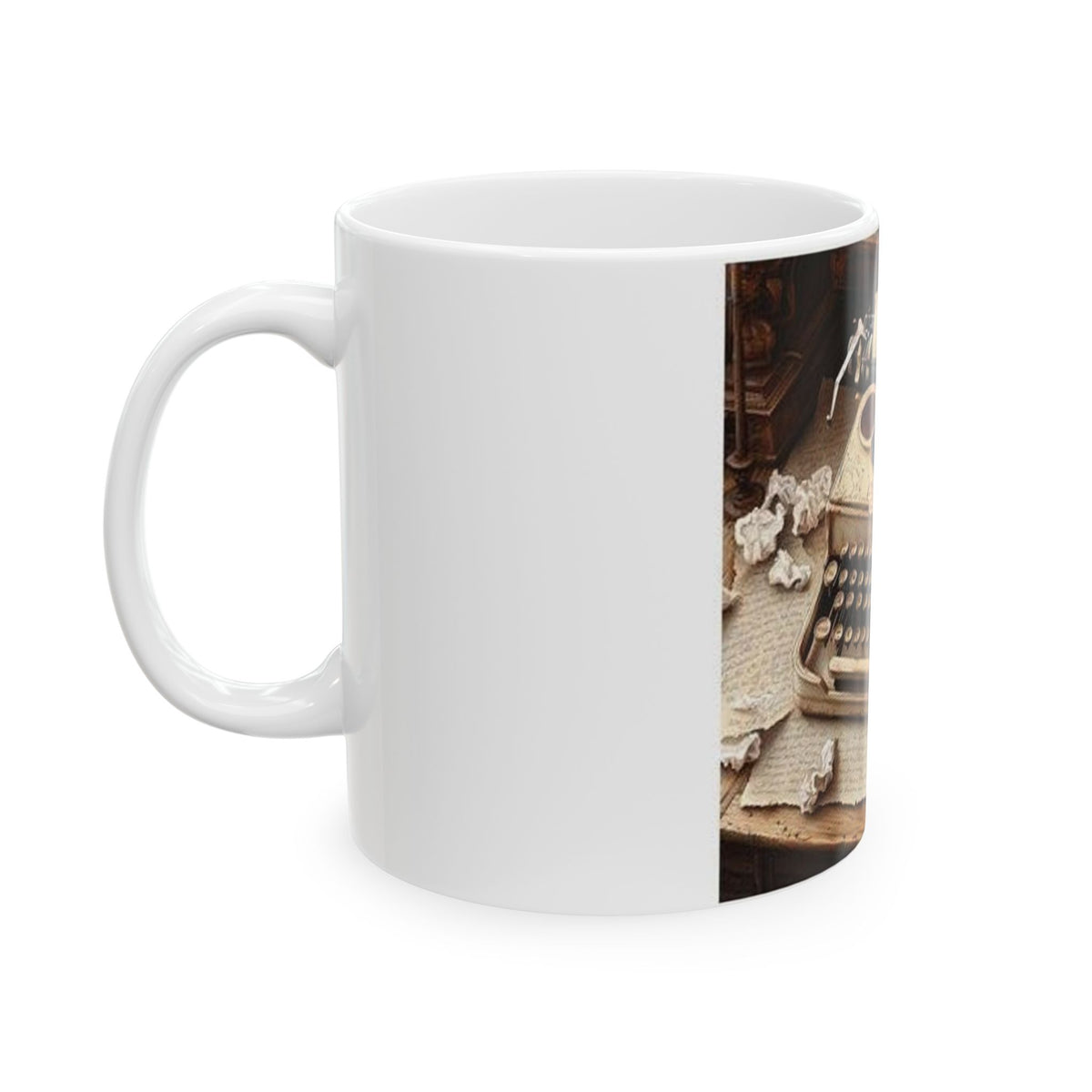 Typewriter Poetry Vintage Literary Mug - Dark Academia Poetcore