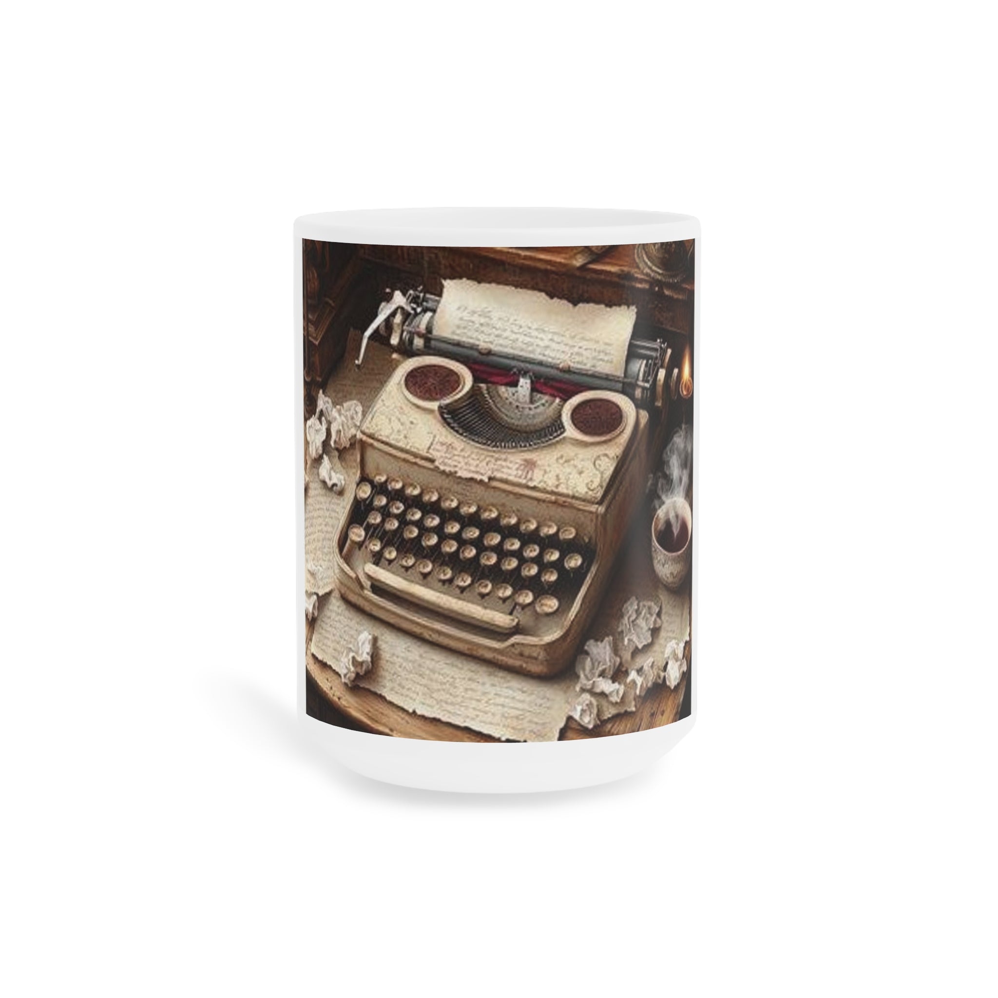 Vintage Typewriter Poetry Mug — Poetcore by Canvas & Click (view 2)