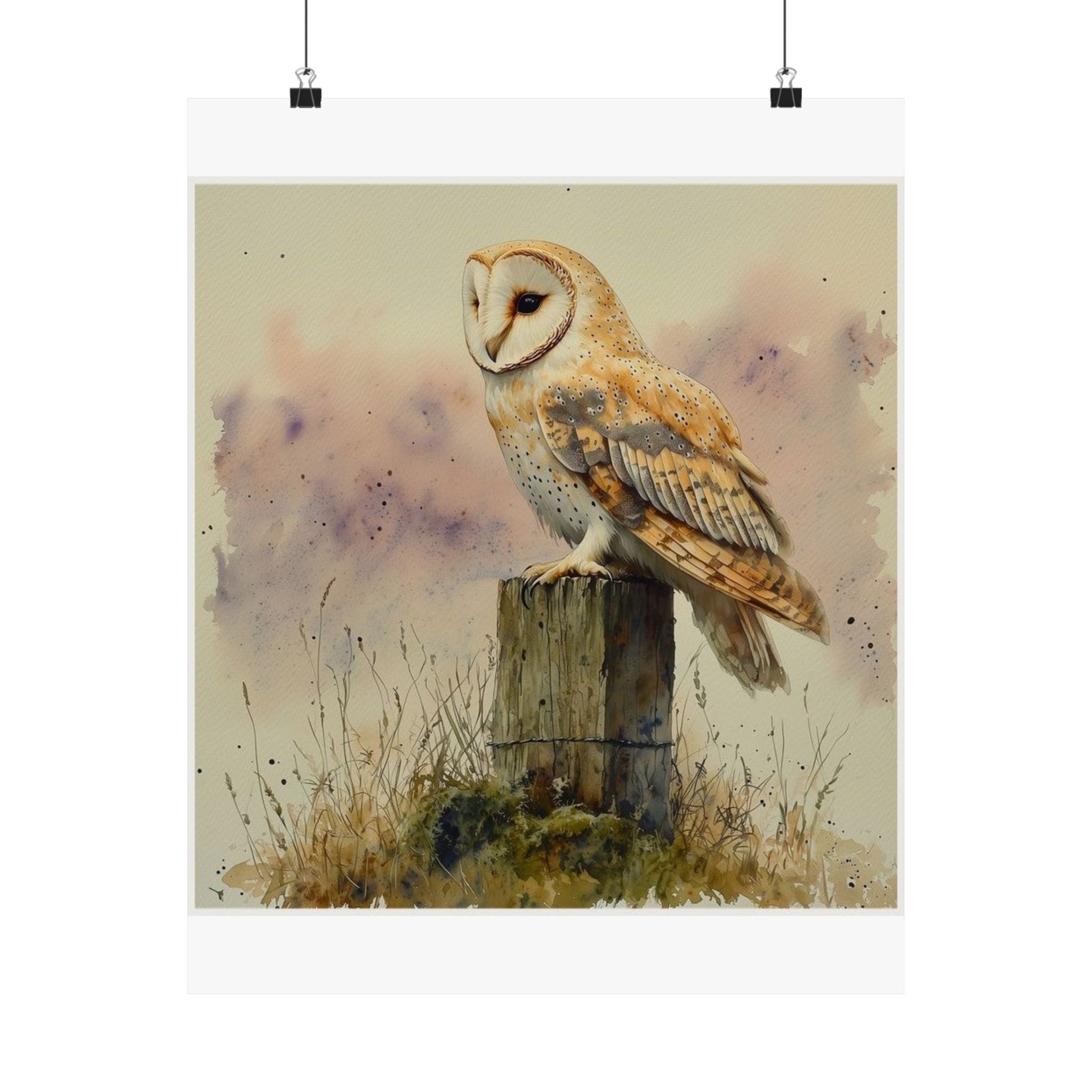 Barn Owl Twilight Art Print — Wilderkind by Canvas & Click (view 2)