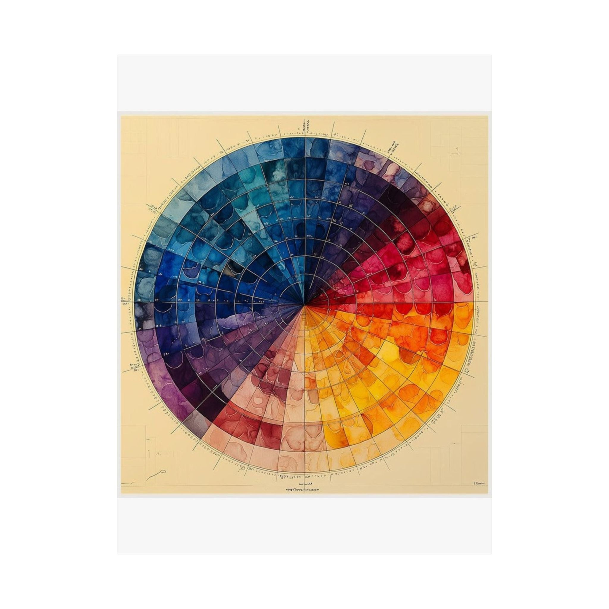 H&E Color Wheel Art Print — Histotechnology by Canvas & Click (view 4)