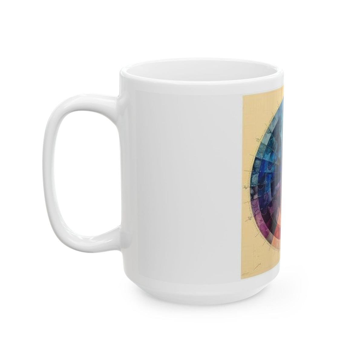 H&E Color Wheel Mug - Histotech Science Art | Lab Professional Gift