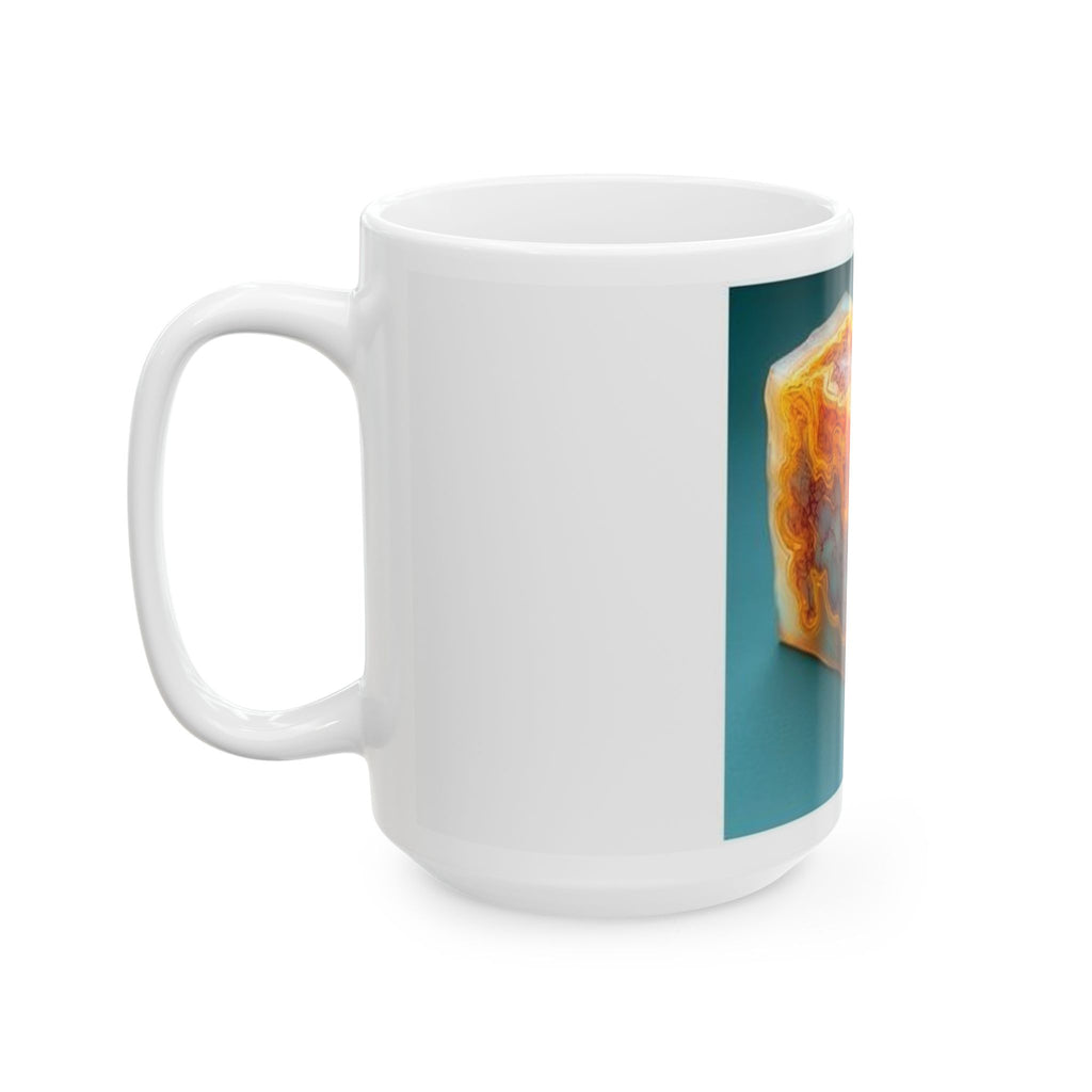 Amber Block Cross-Section Mug - Histotech Lab Art Gift