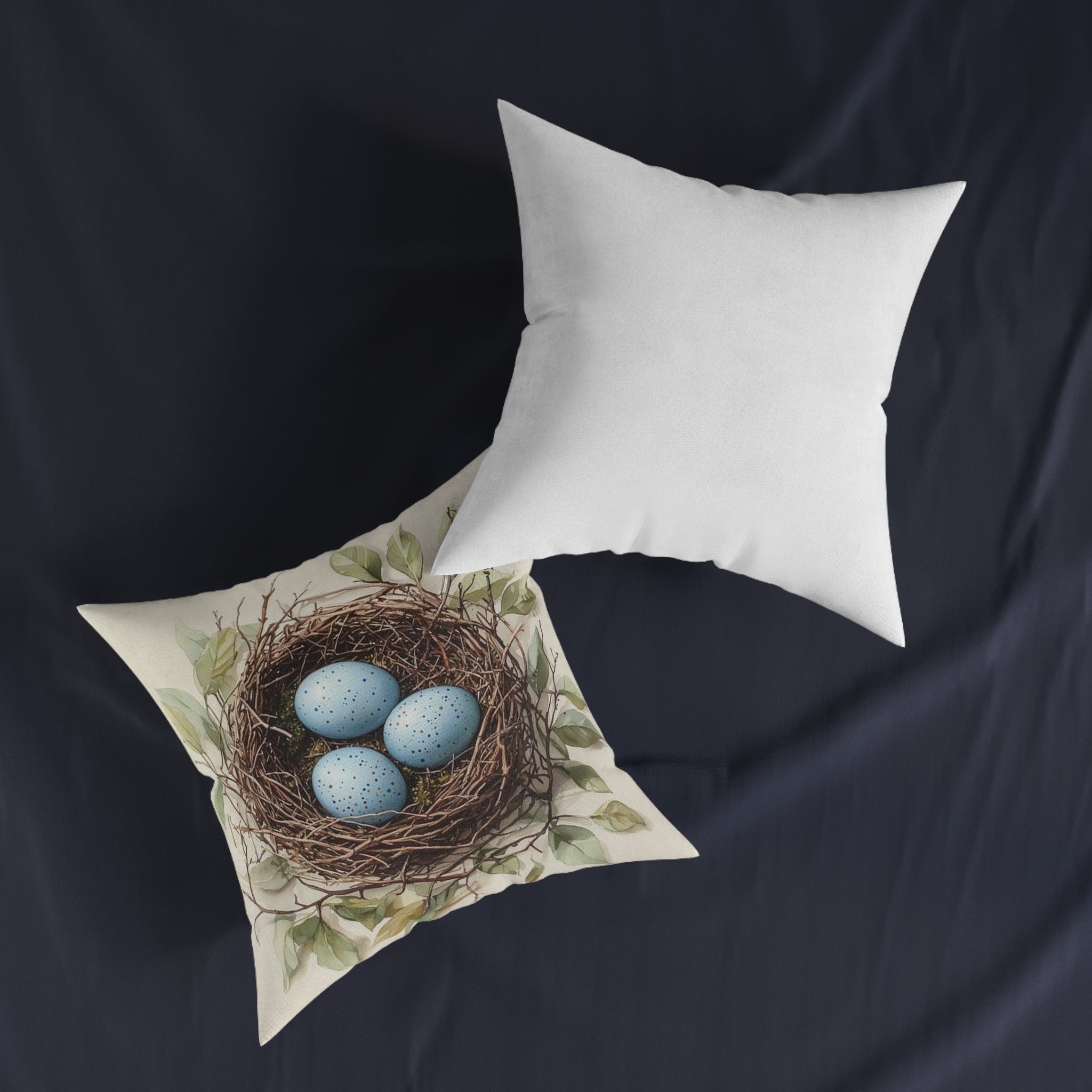 Robin's Nest Botanical Throw Pillow — Wilderkind by Canvas & Click (view 4)