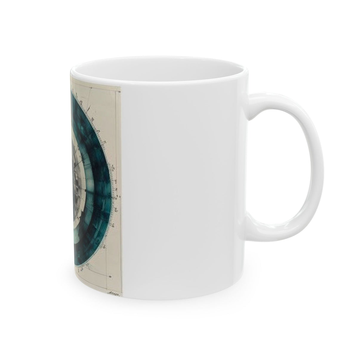 Precision Microtome Wheel Art Mug - Histotech Lab Gift