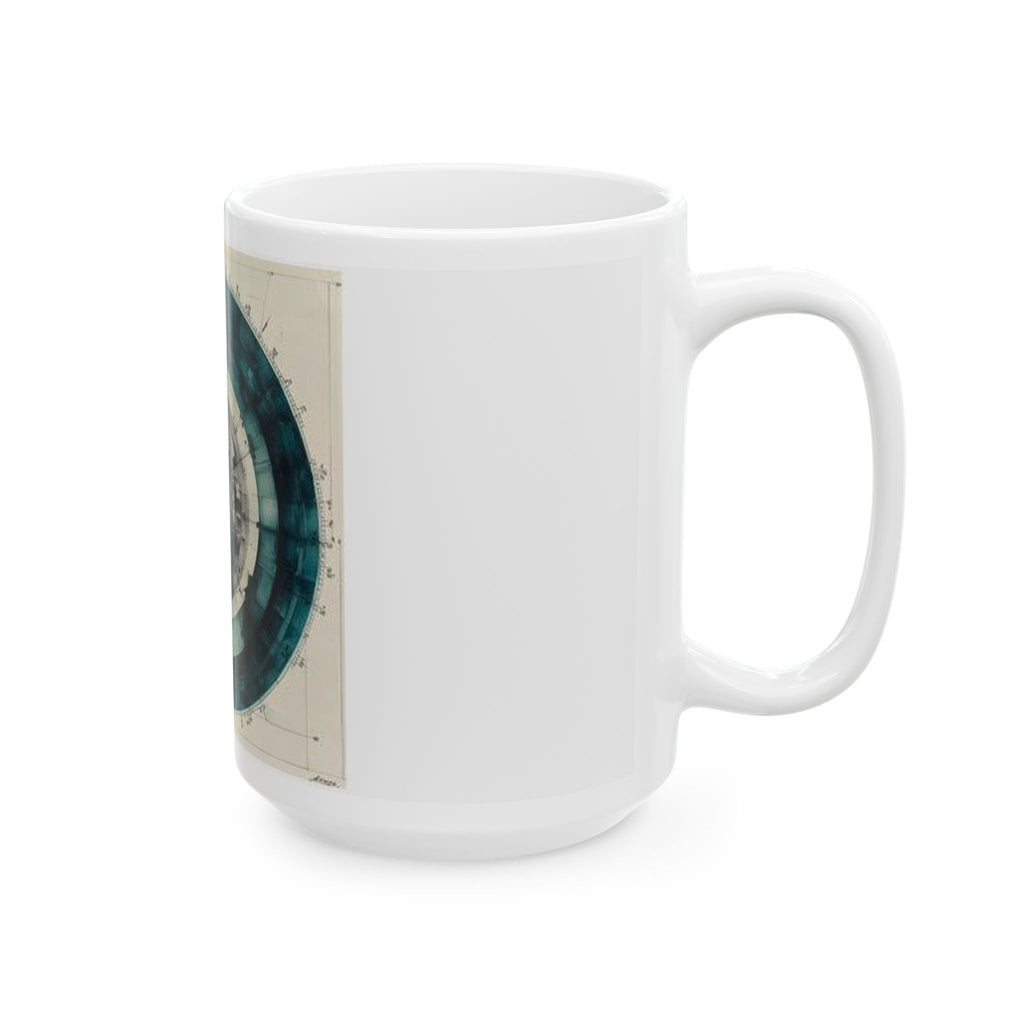 Precision Microtome Wheel Art Mug - Histotech Lab Gift