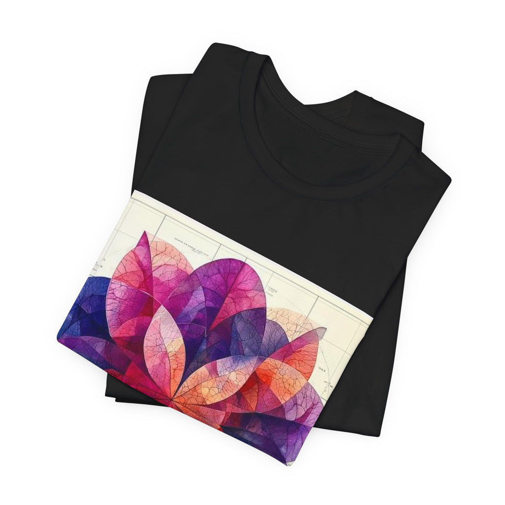 Kaleidoscopic Tissue Ribbons T-Shirt — Histotechnology by Canvas & Click (view 3)