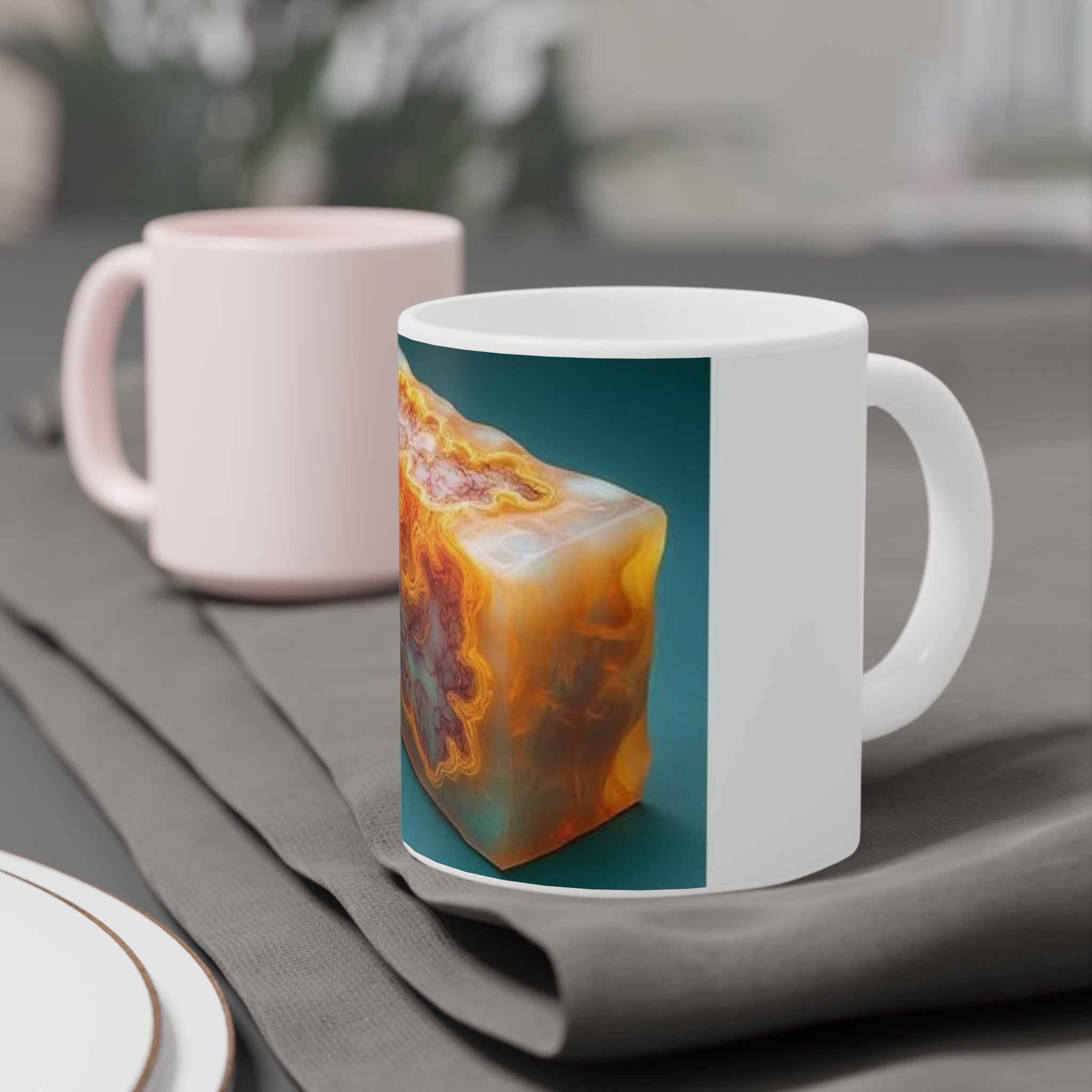 Amber Block Cross-Section Mug — Histotechnology by Canvas & Click (view 12)