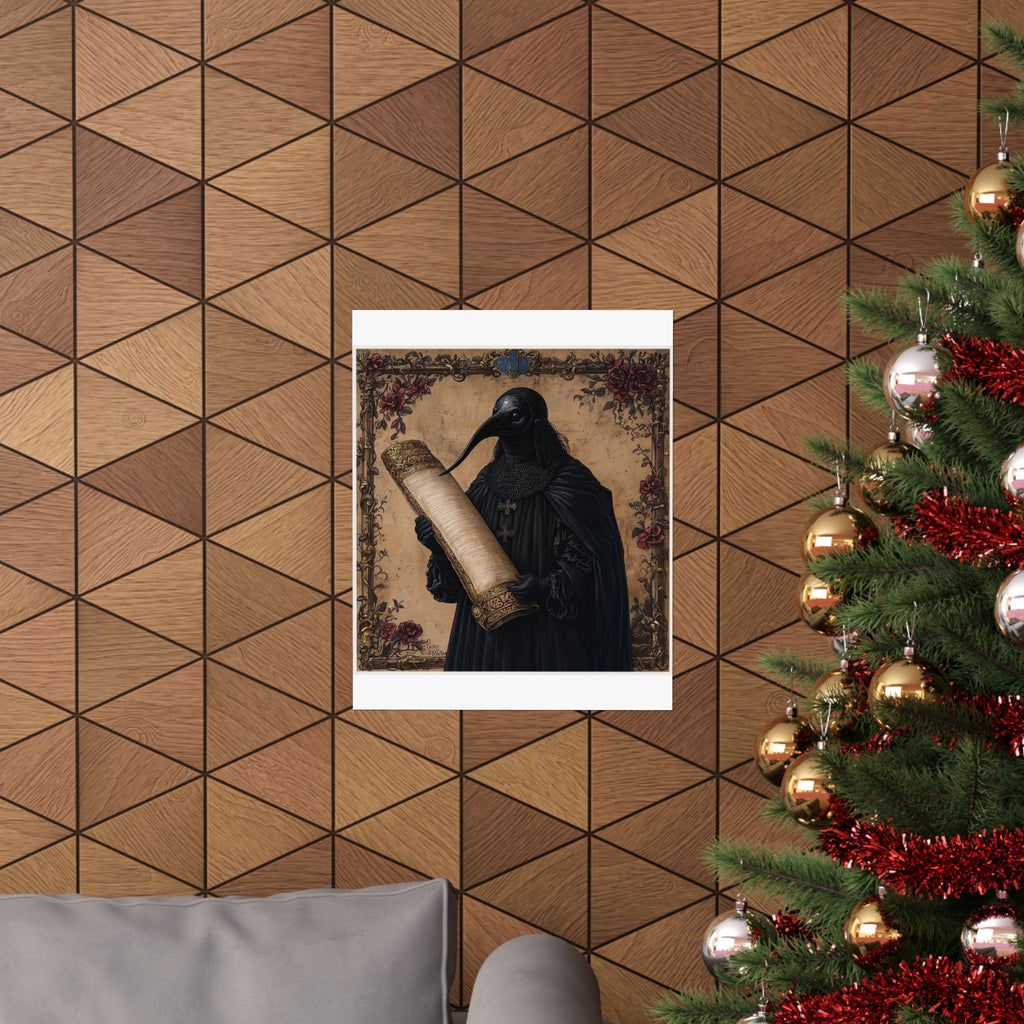 Plague Doctor Motivational Art Print — Castle Culture by Canvas & Click (view 9)